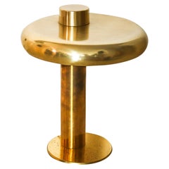 Mid Century 1960 Modernist Cantilever Table Lamp In Brushed Polished Brass