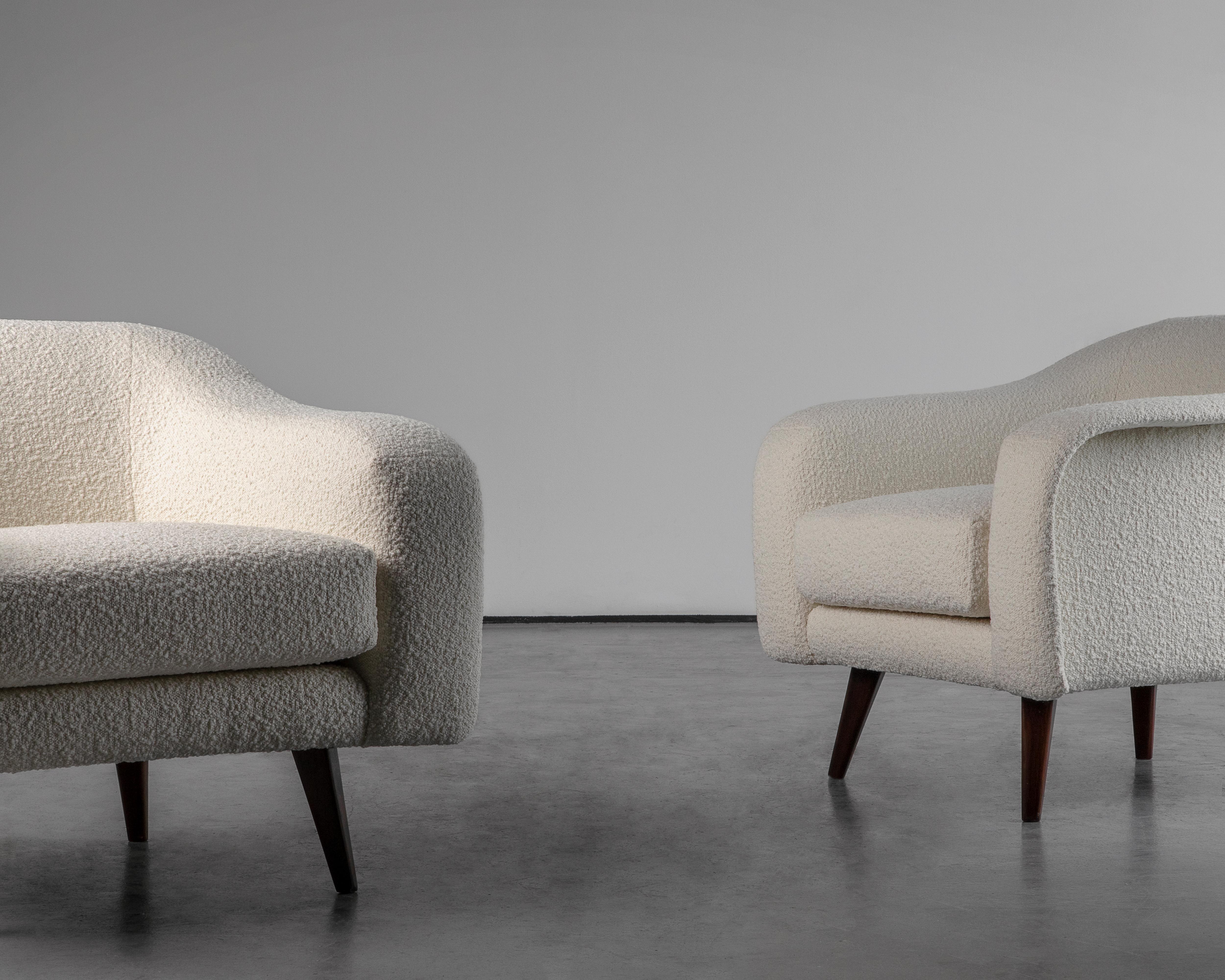 Mid-Century 1960 Vintage Joaquim Tenreiro Curva Lounge Set For Sale 4