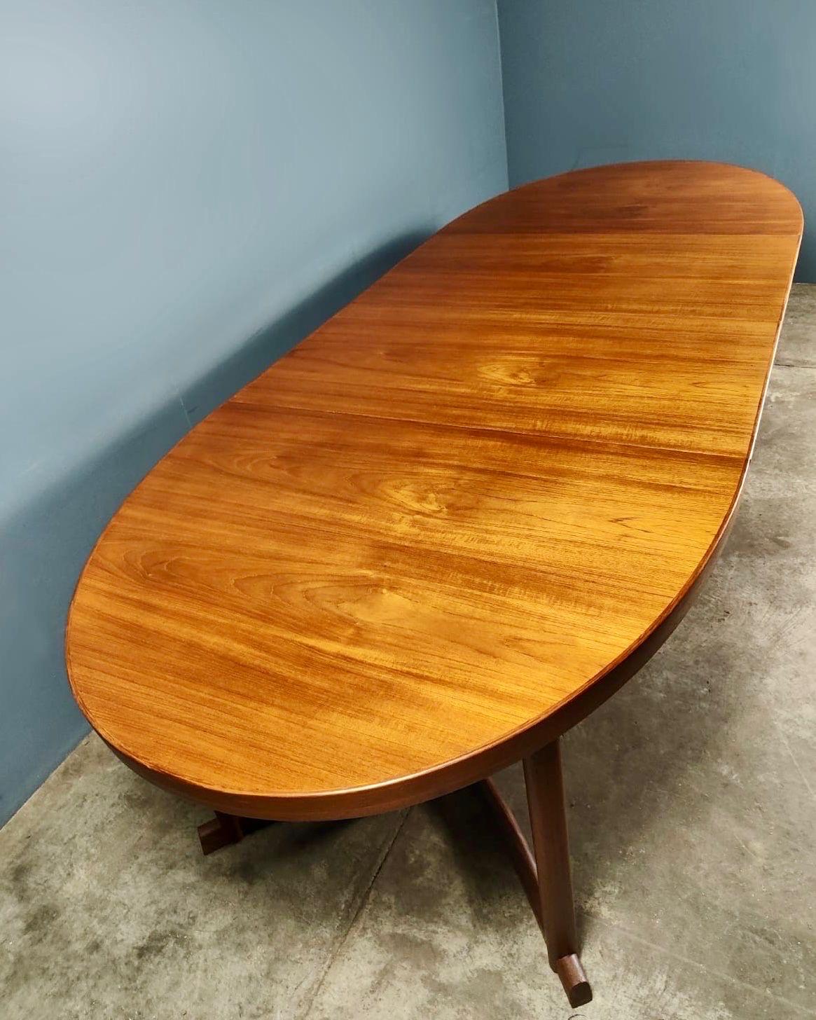 Teak Mid Century 1960s Danish Dining Table By Johannes Andersen Vintage Retro MCM