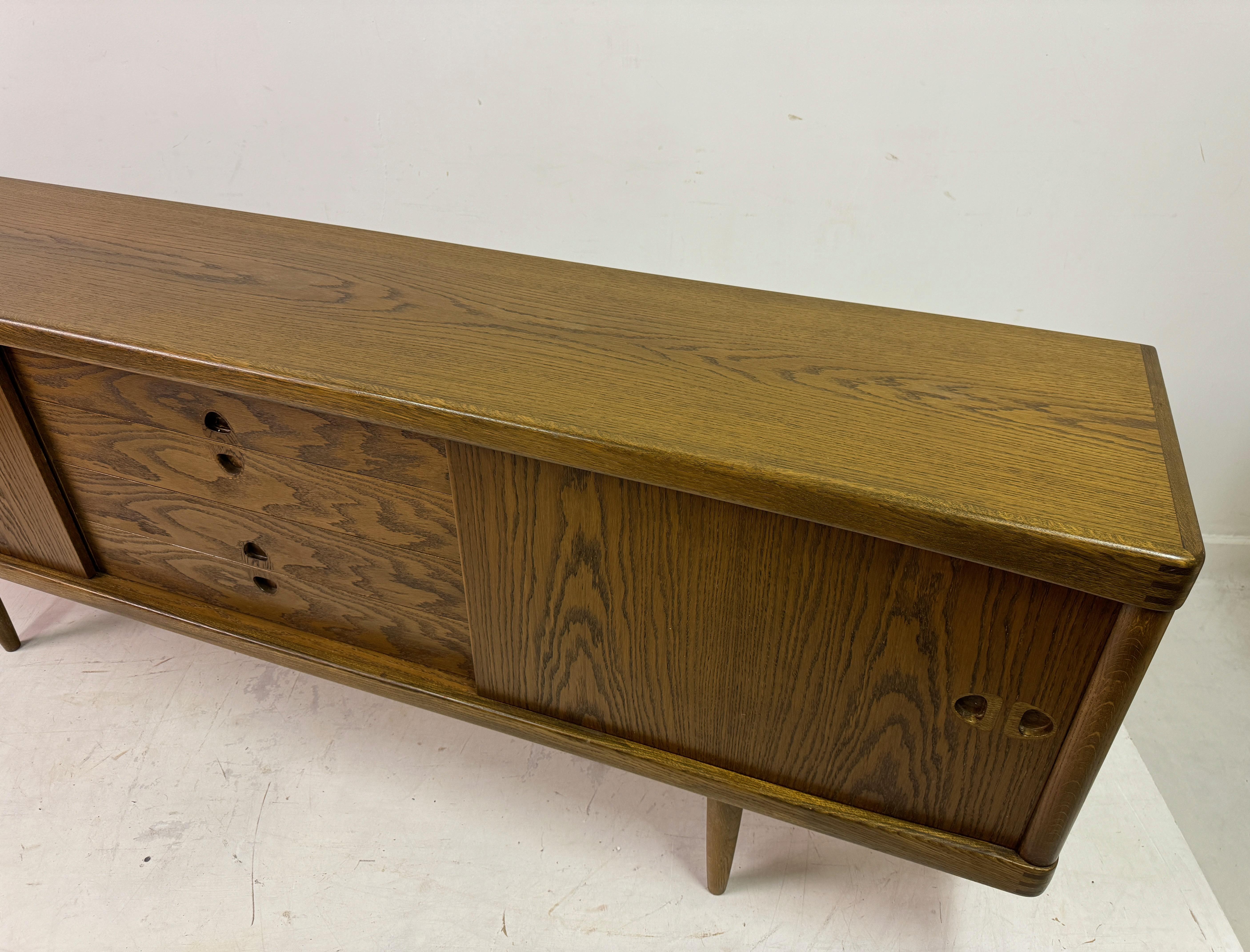 Mid Century 1960s Danish Oak Sideboard by H.W Klein for Bramin 5