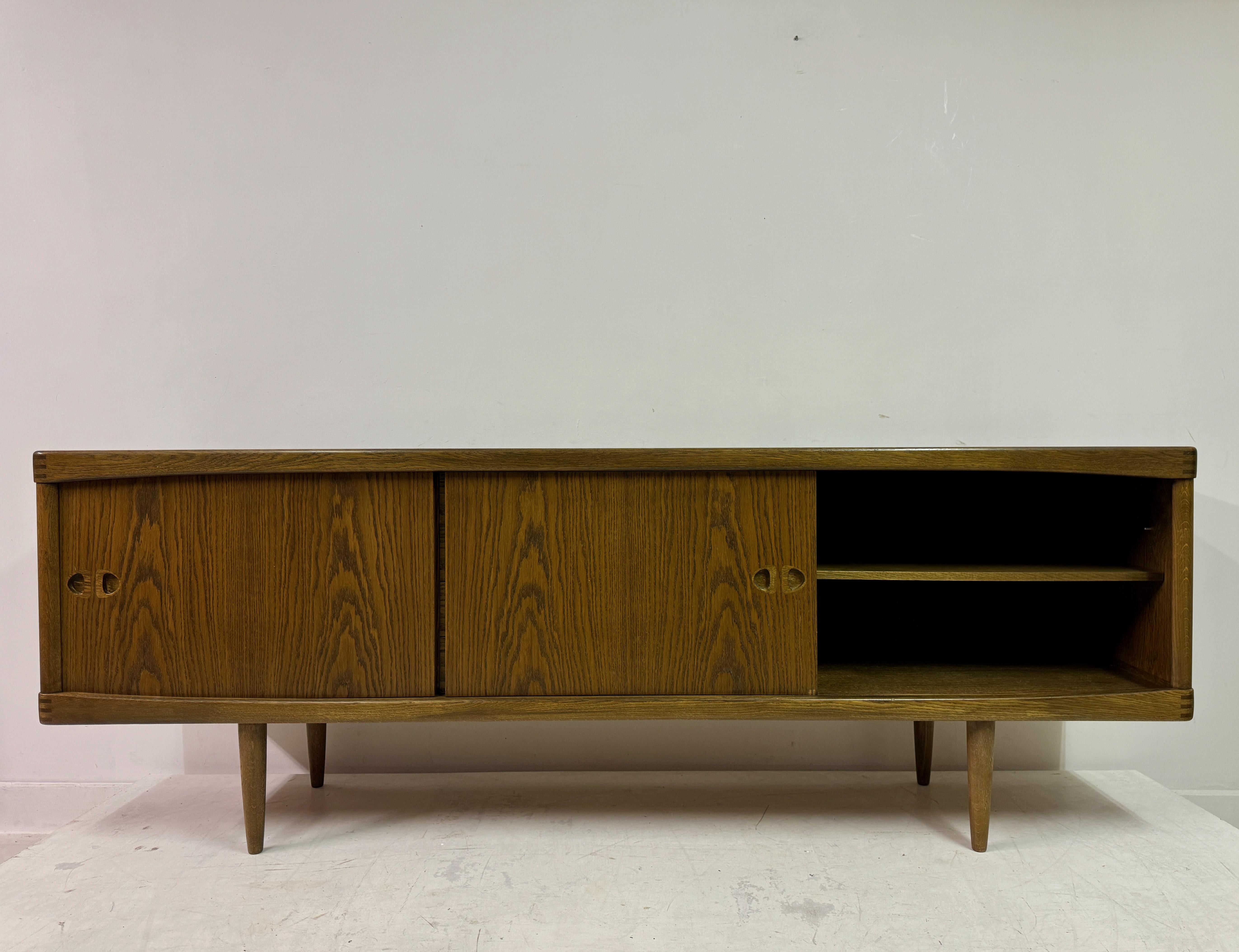 Mid Century 1960s Danish Oak Sideboard by H.W Klein for Bramin 13