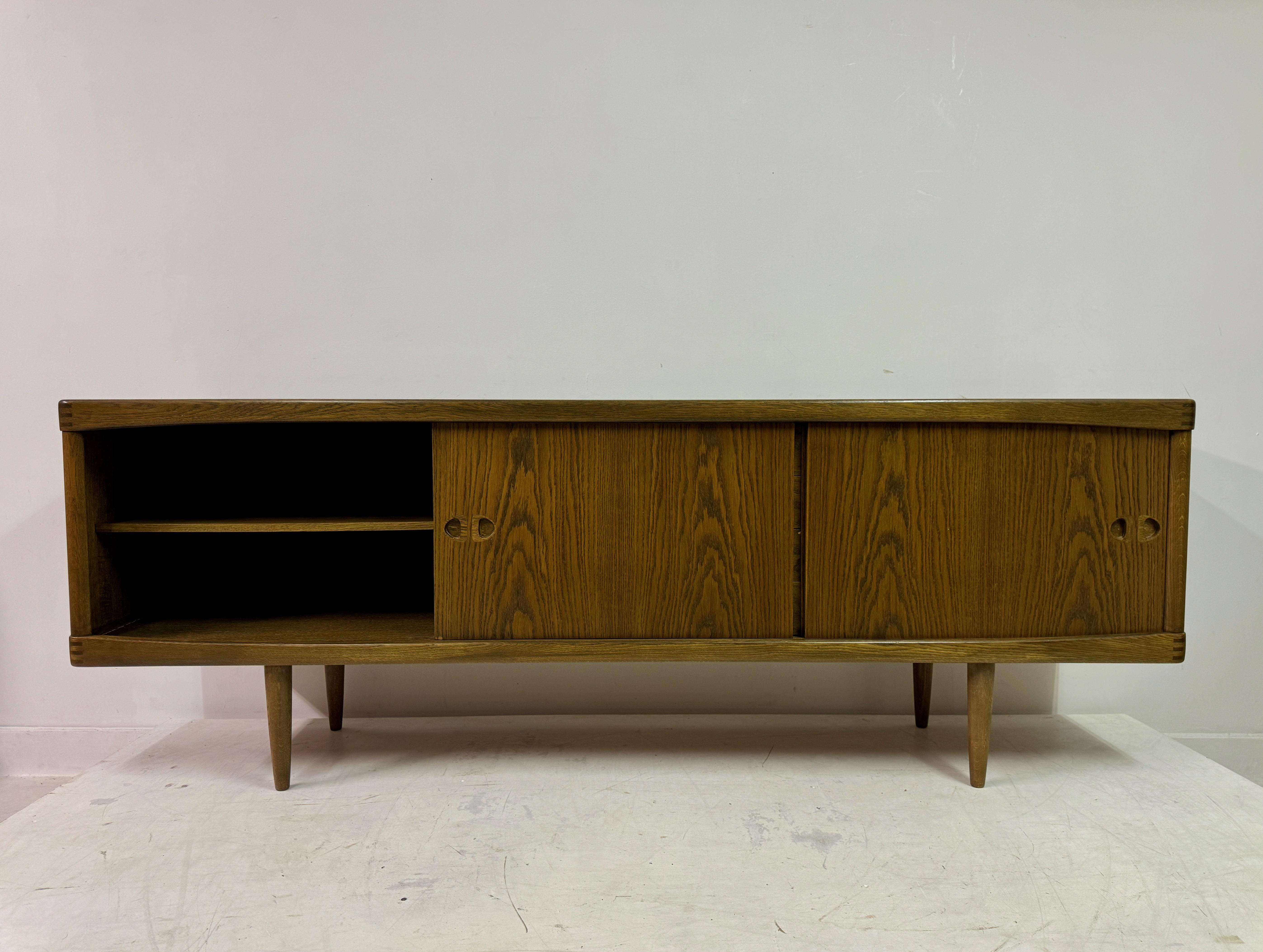 Mid Century 1960s Danish Oak Sideboard by H.W Klein for Bramin 14