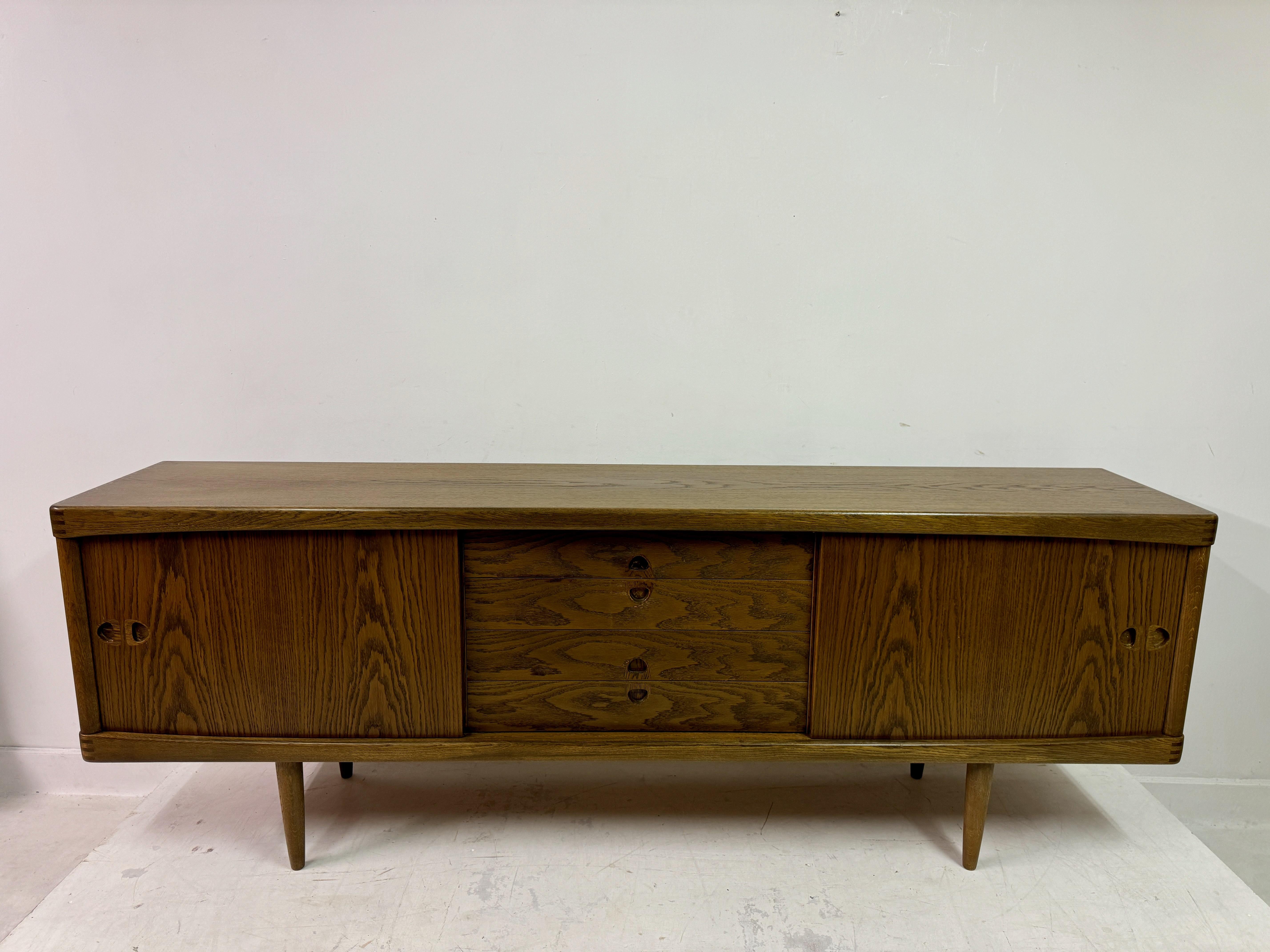 Mid-Century Modern Mid Century 1960s Danish Oak Sideboard by H.W Klein for Bramin