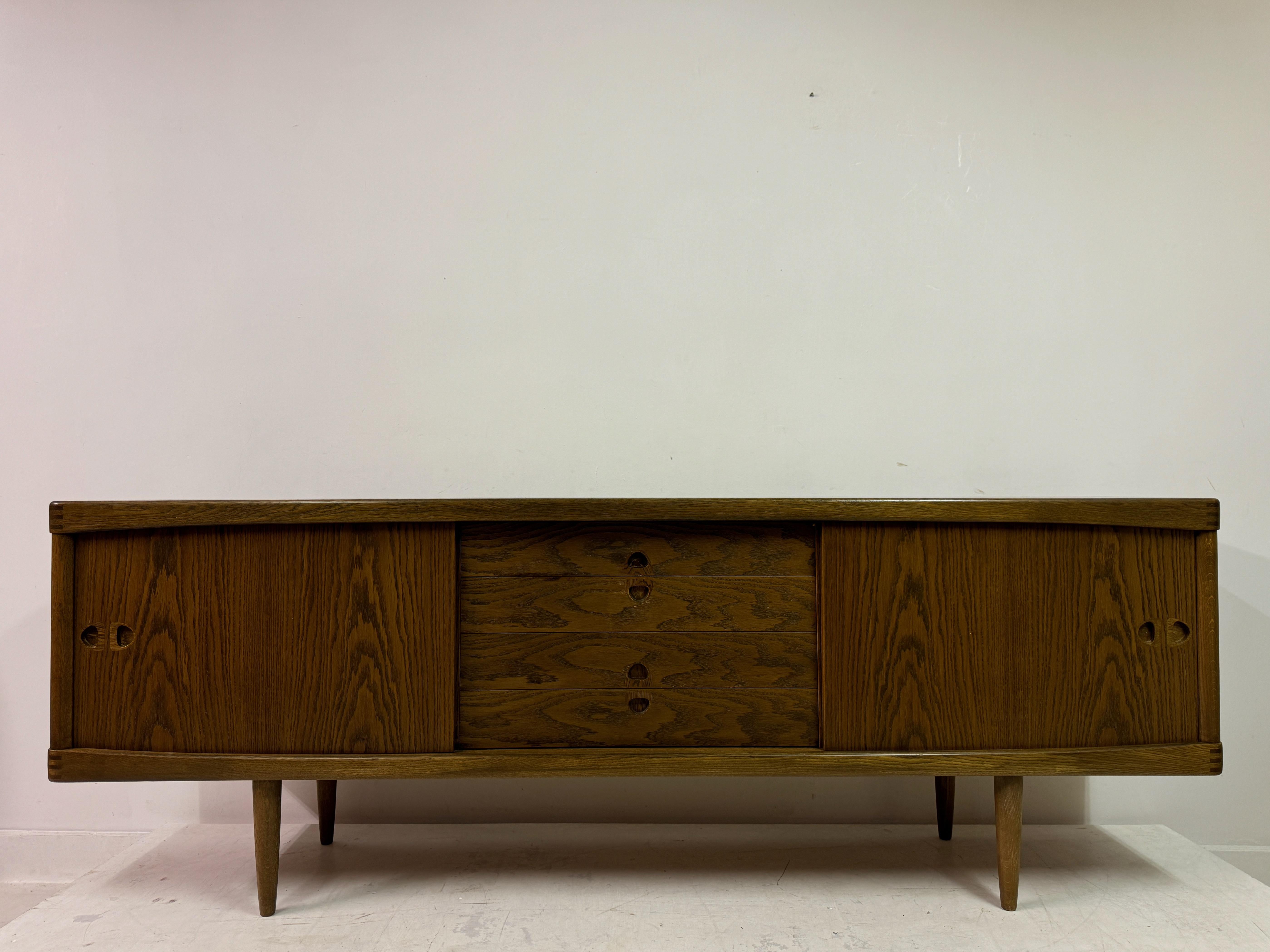 Mid Century 1960s Danish Oak Sideboard by H.W Klein for Bramin In Good Condition In London, London