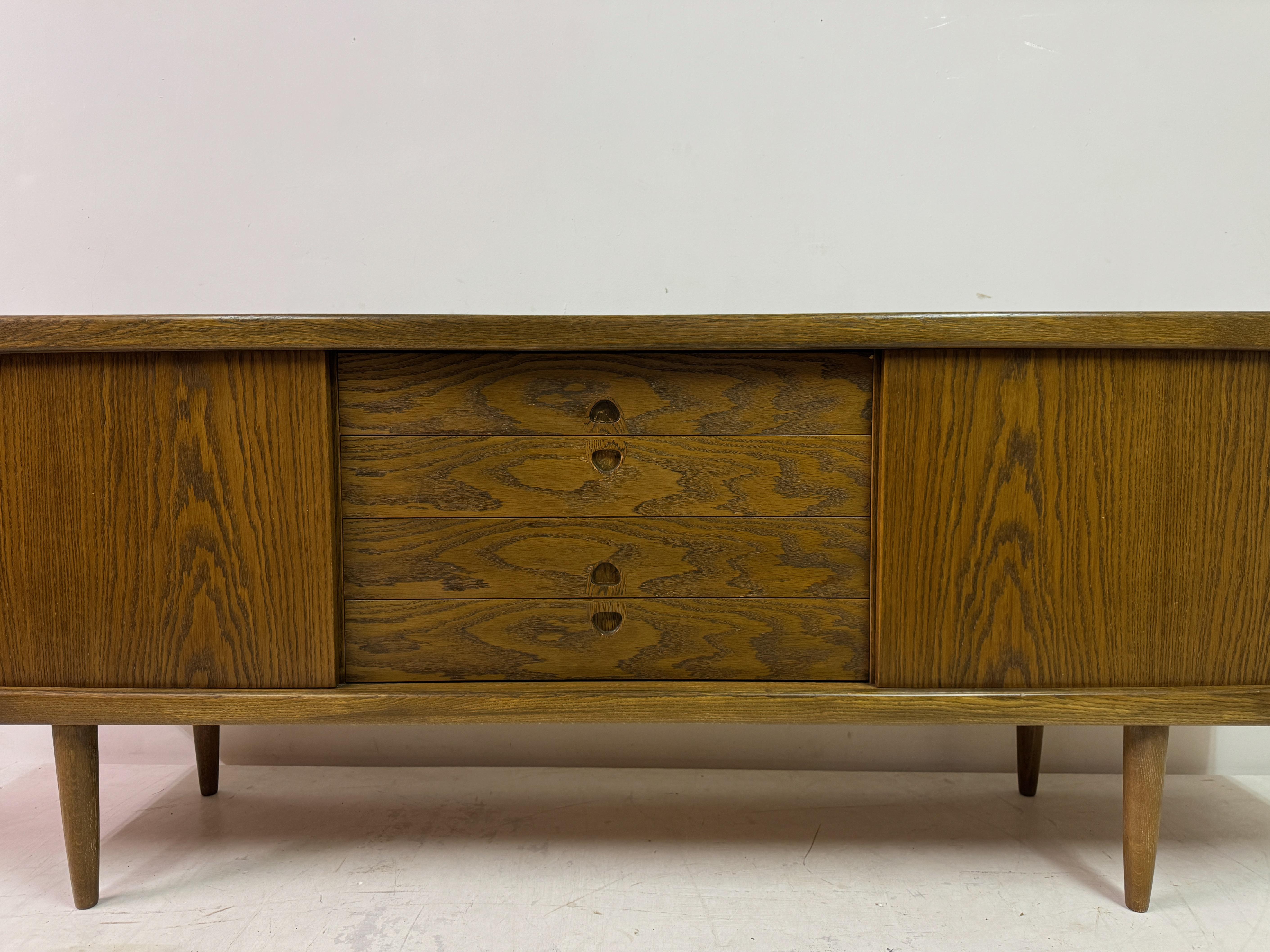 20th Century Mid Century 1960s Danish Oak Sideboard by H.W Klein for Bramin