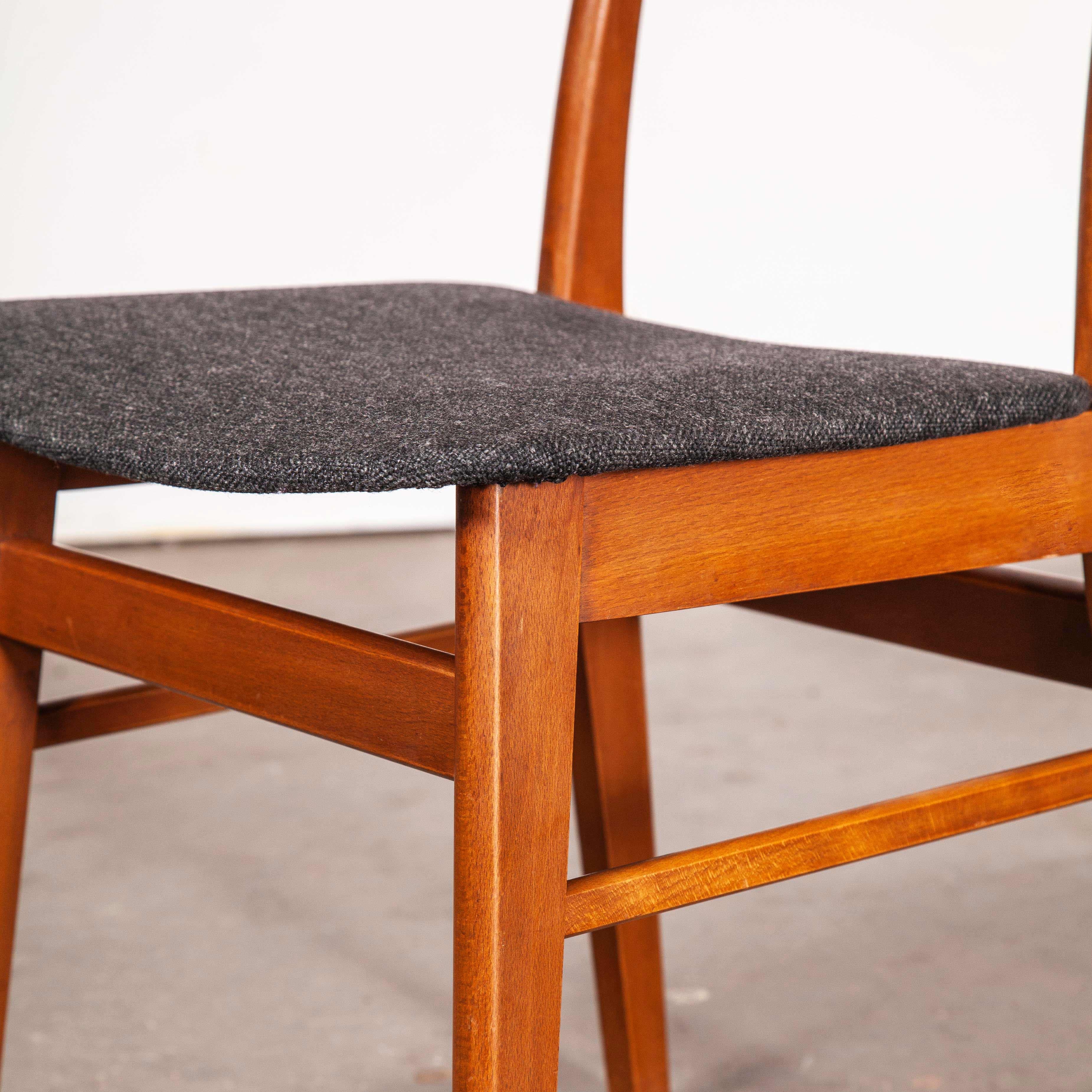 Midcentury 1960s Danish Upholstered Dining Chair in Teak, Set of Six In Good Condition In Hook, Hampshire