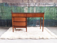 Midcentury 1960s Dixie Desk, Two Sided, 4 Drawers