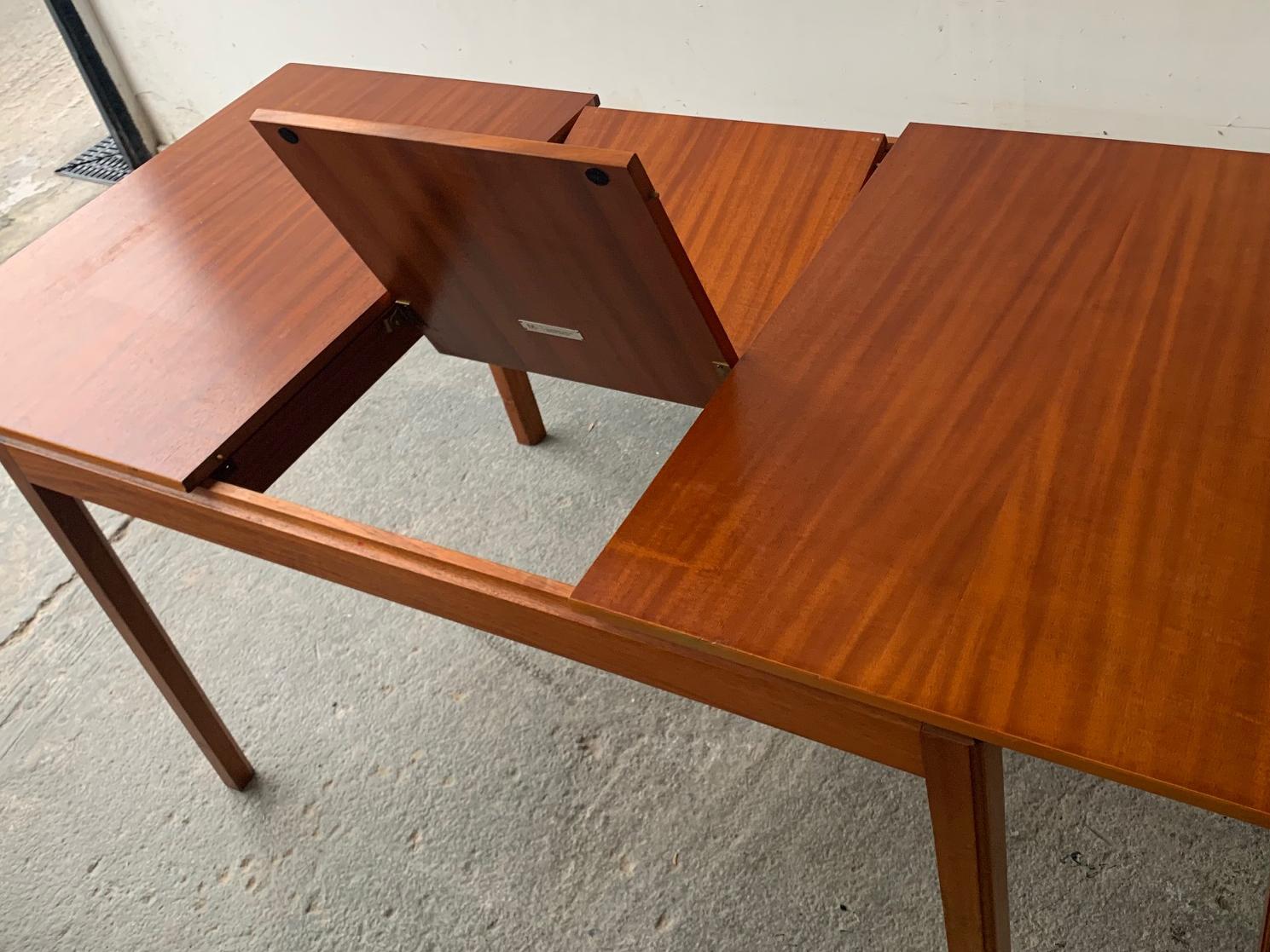 Mid century 1960’s extending dining table by A.H.Mcintosh of Kirkcaldy For Sale 1