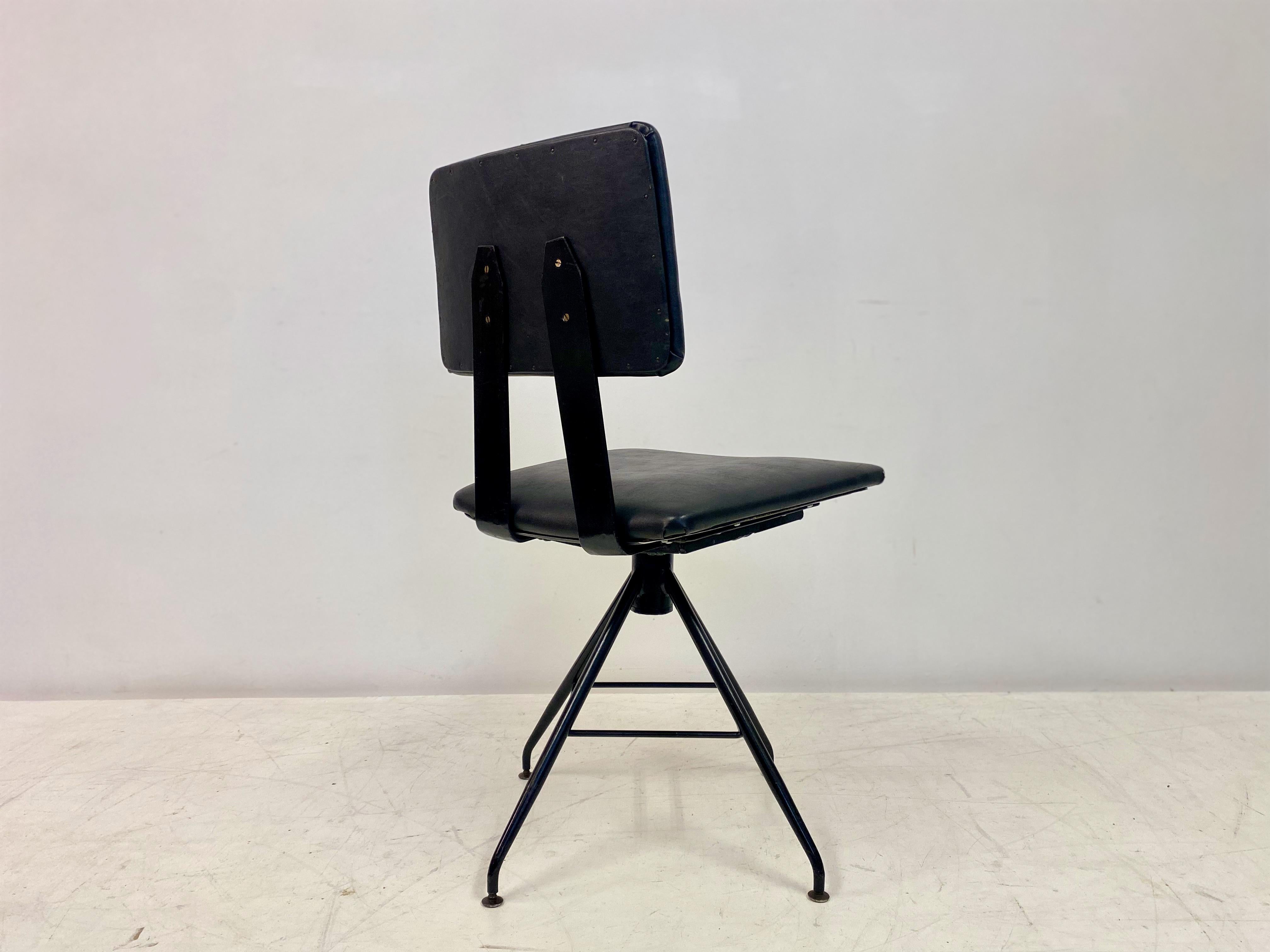 Mid Century 1960s Italian Swivel Desk Chair 2