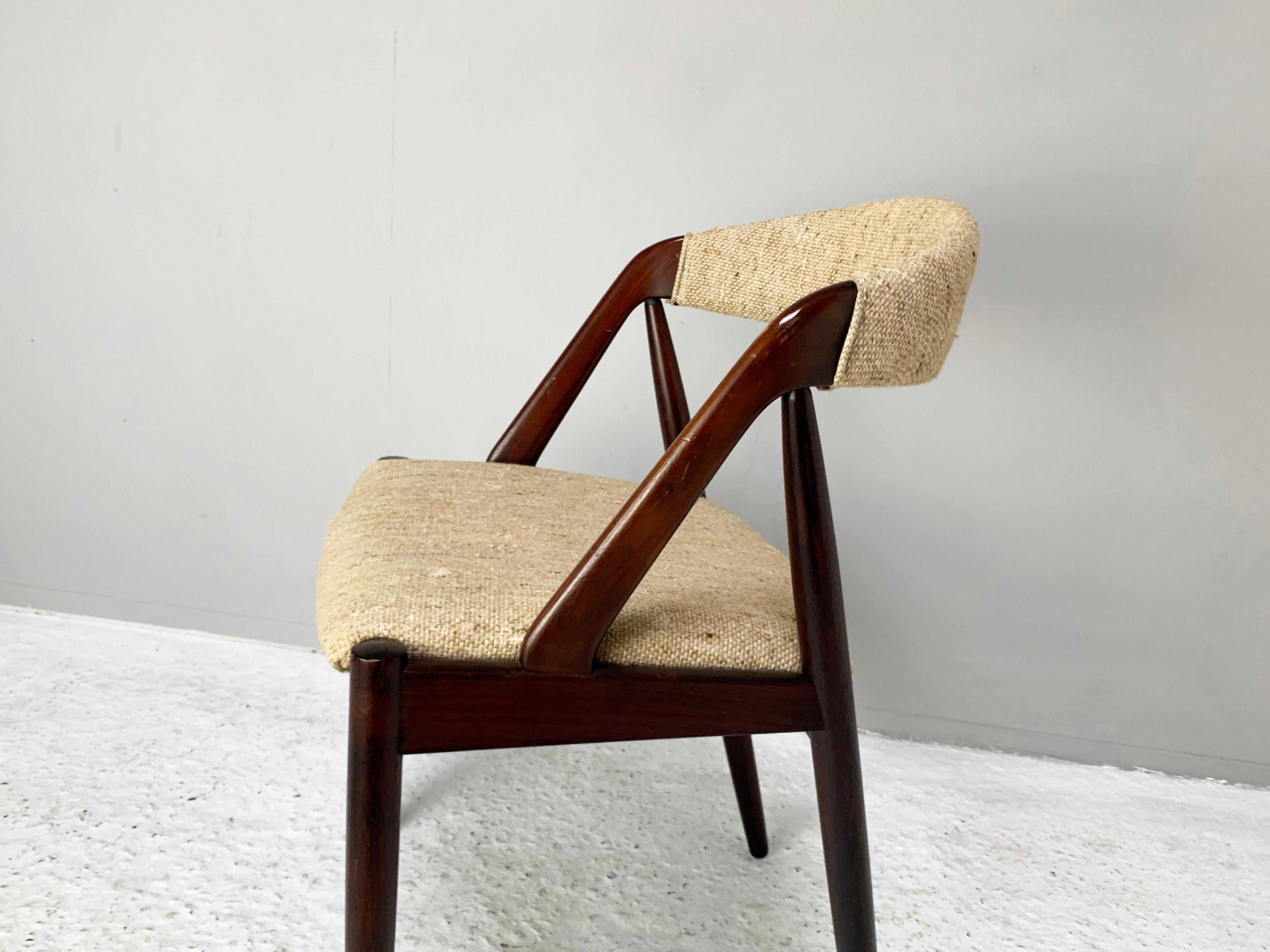 Chaise de salle à manger Kai Kristiansen n° 31 du milieu des années 1960 pour Schou Andersen Bon état - En vente à London, GB