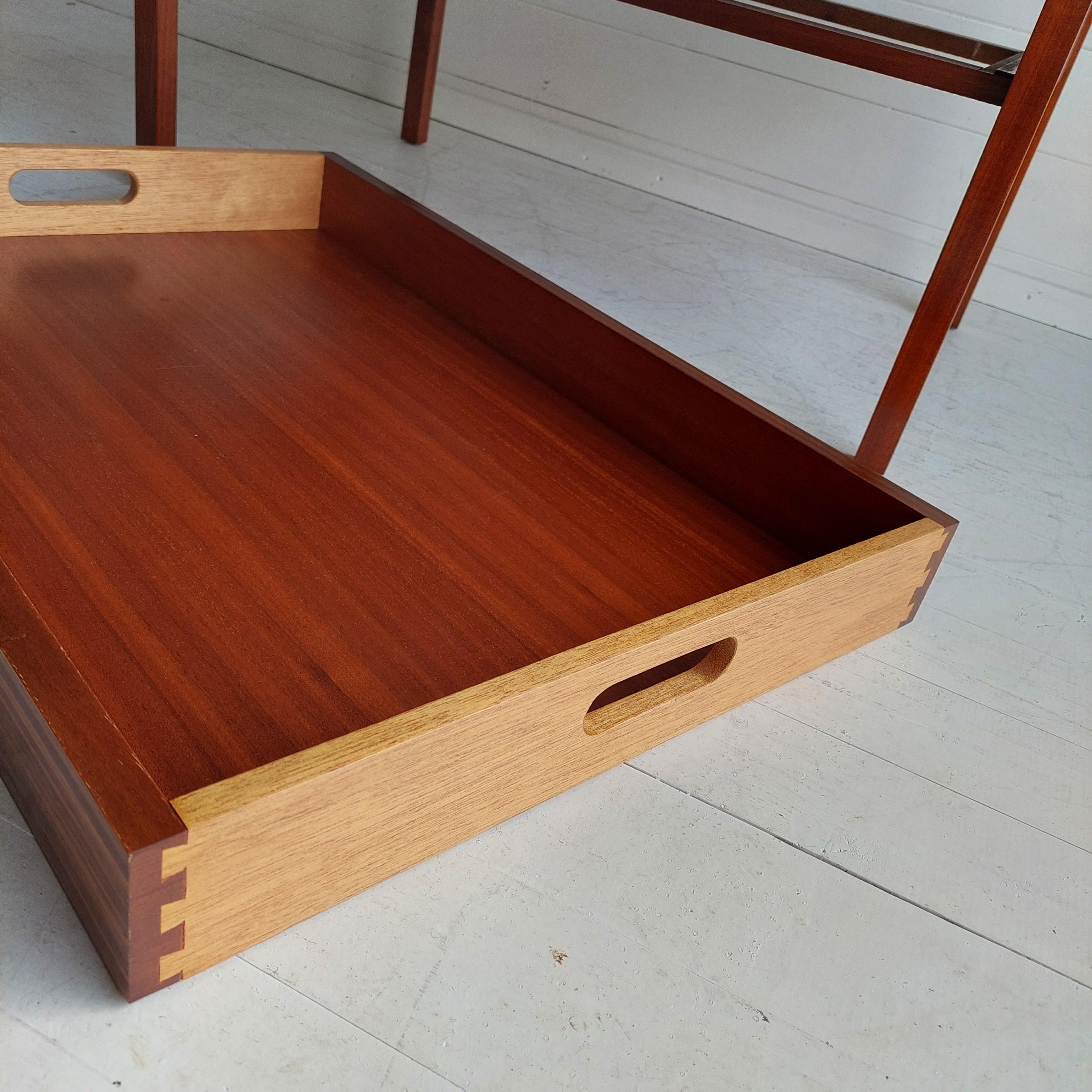 Midcentury 1960s Meredew Teak Side Coffee Table with Drawer/Serving Tray 5