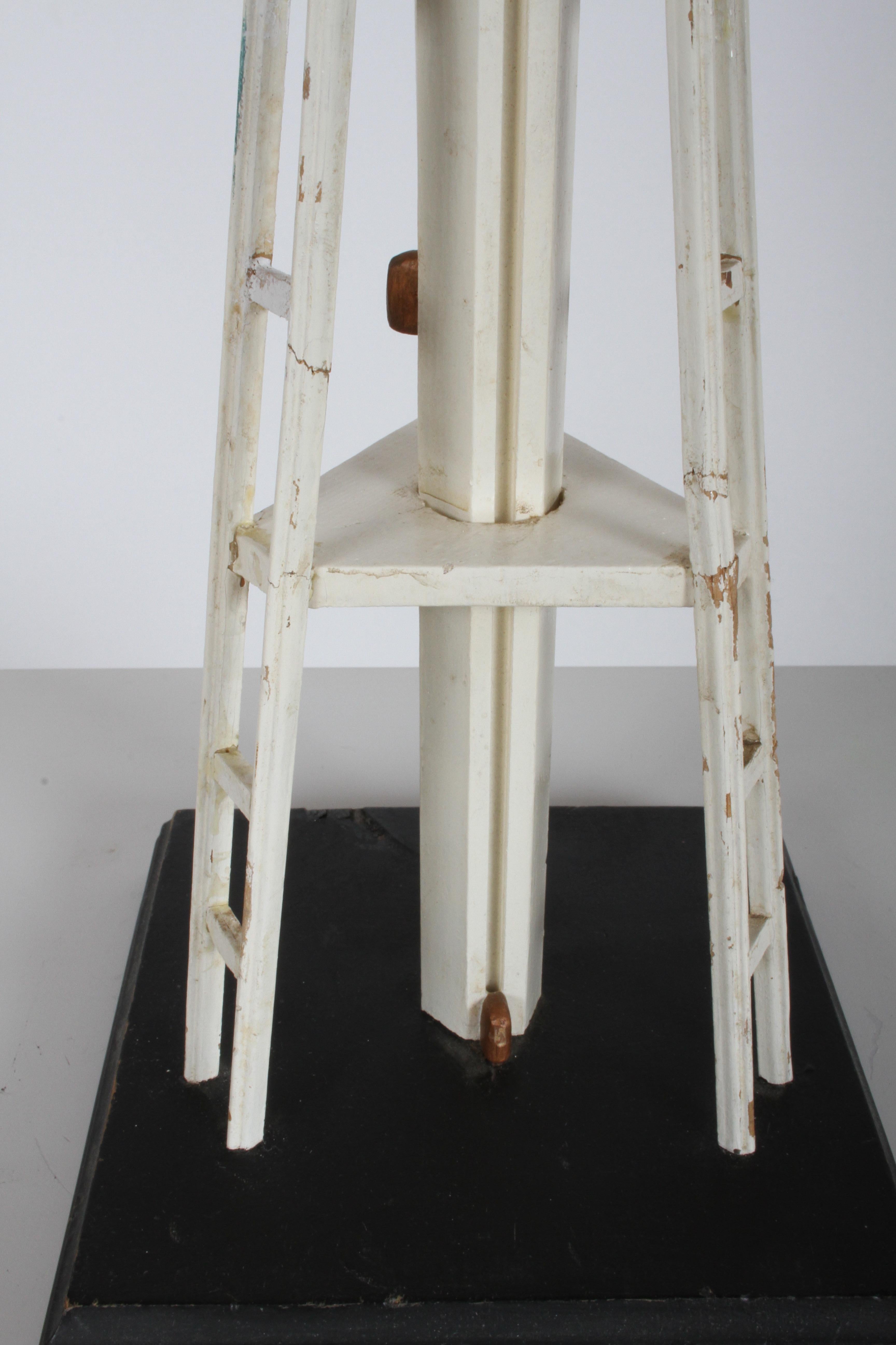 Mid-Century Modern Midcentury 1960s Modern Vintage Wood Space Needle Model