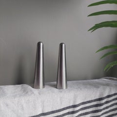 Mid Century 1960's Robert Welch Old Hall stainless steel salt and pepper shakers