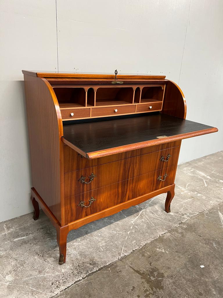Scandi Roll Top Büro-/Schreibtisch aus Teakholz von Egon Ostergaard, Mitte des Jahrhunderts 1960er Jahre im Angebot 6