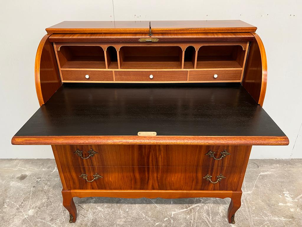 Scandi Roll Top Büro-/Schreibtisch aus Teakholz von Egon Ostergaard, Mitte des Jahrhunderts 1960er Jahre im Angebot 1