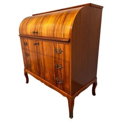 Scrivania a rotelle in teak di Egon Ostergaard, metà anni '60.