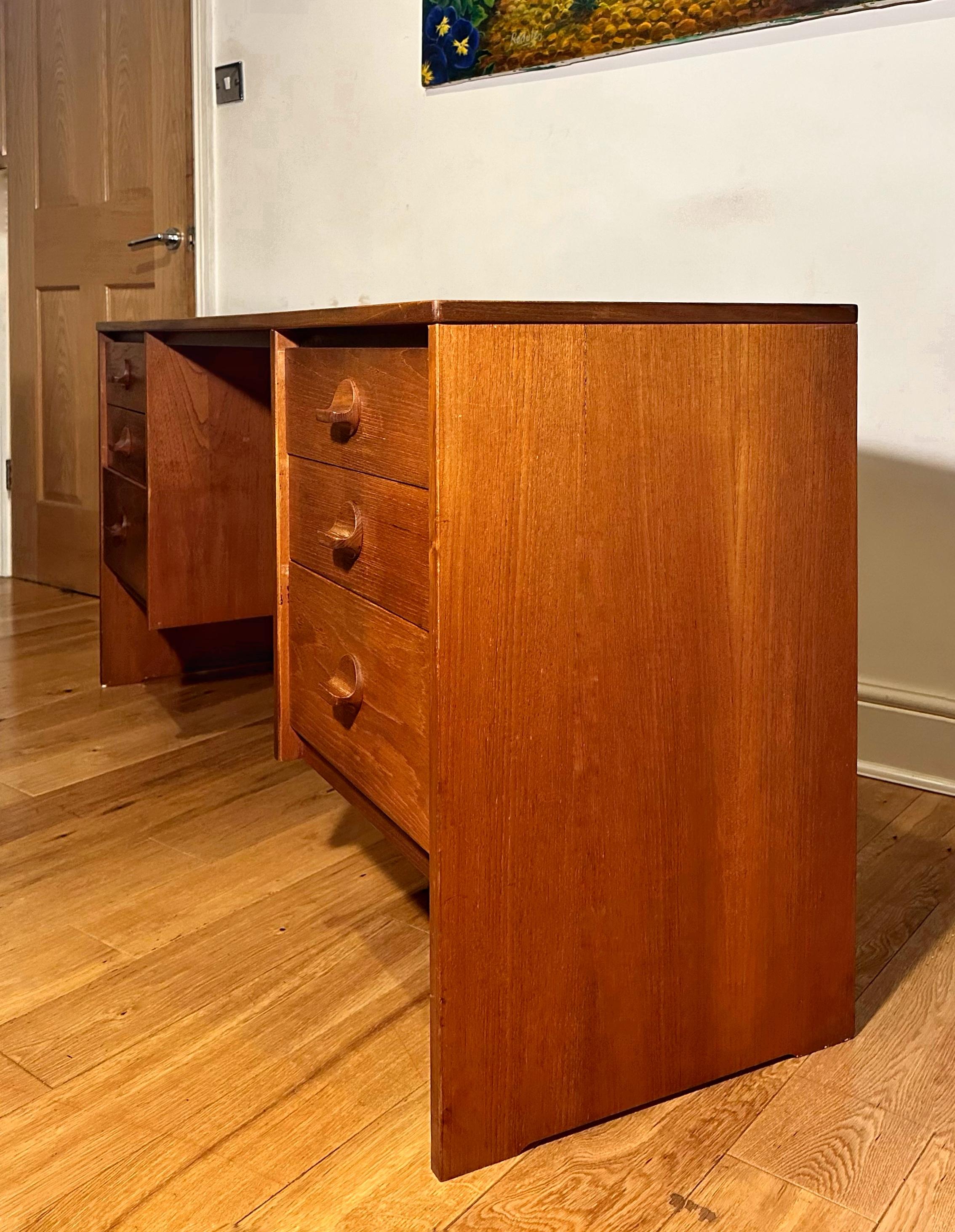 Mid-Century 1960s Teak Desk by Stag For Sale 4