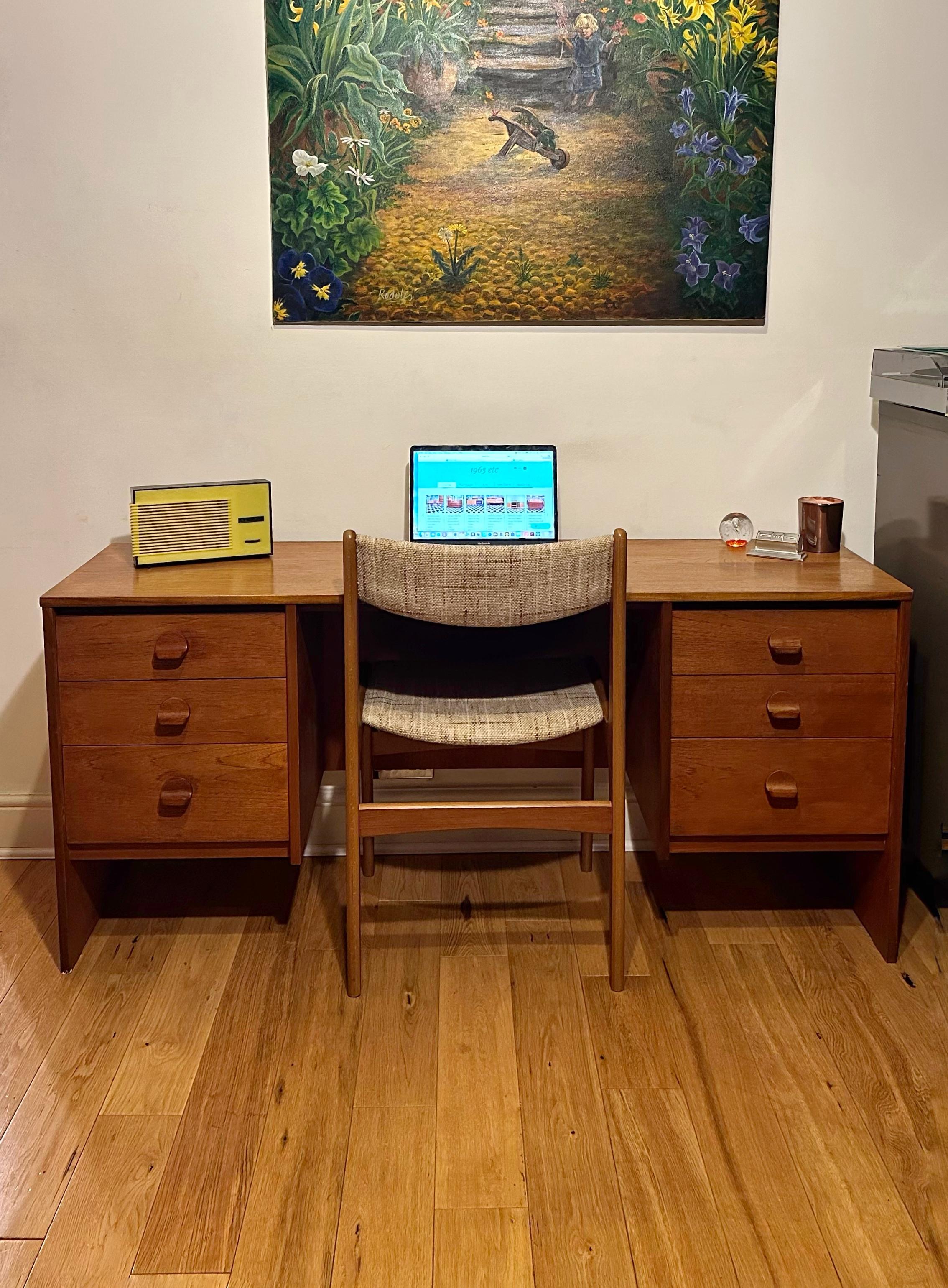 Mid-Century Modern Mid-Century 1960s Teak Desk by Stag For Sale