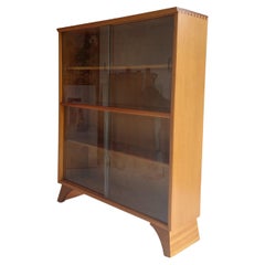 Vintage Mid-Century 1960’s Teak Glazed Bookcase / Cabinet by Herbert E Gibbs