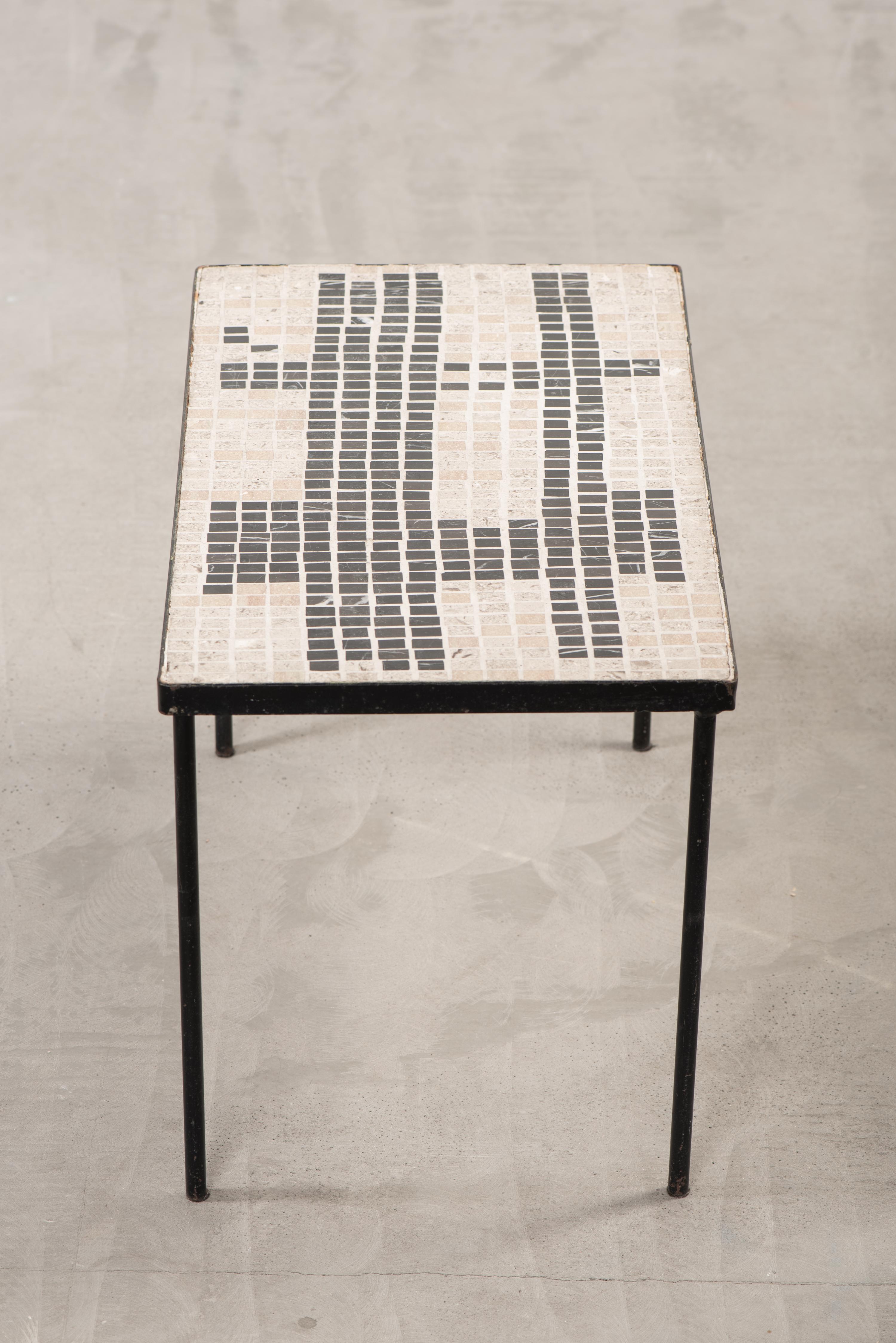 Mid-Century 1960’s Terrazzo Mosaic Coffee Table 3