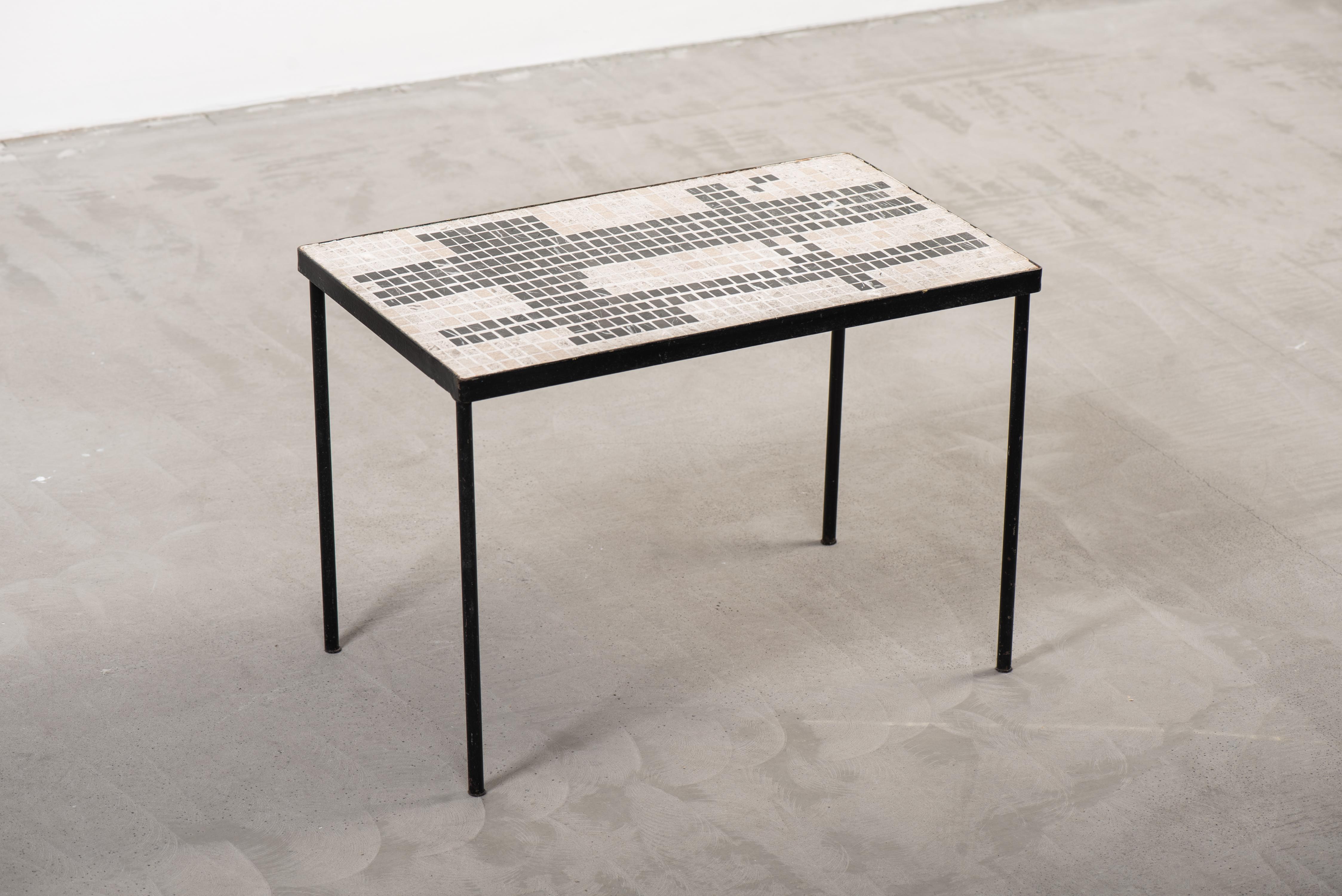 Mid-Century 1960’s Terrazzo Mosaic Coffee Table In Good Condition In Karis, Nyland