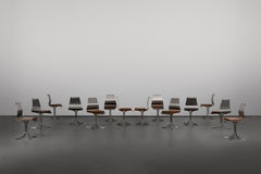 Mid-Century 1970 Vintage Xavier Feal Dining Chairs (Set of 14)