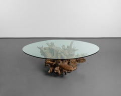 Table basse vintage Zanine Caldas du milieu du siècle 1970