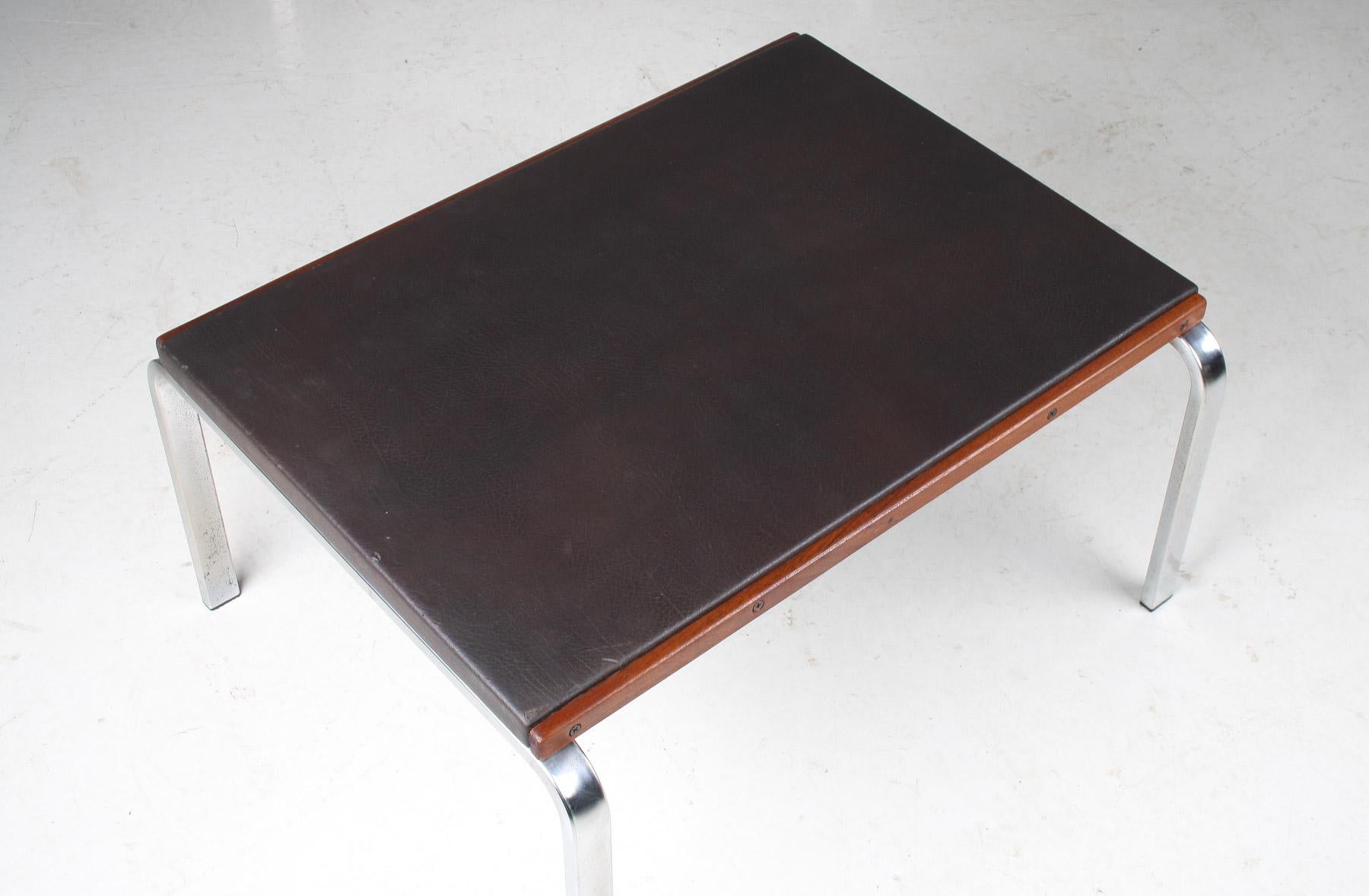 Mid-Century 1970s Brown Leather and Chrome Chair Set by Hans Eichenberger, Swiss For Sale 15