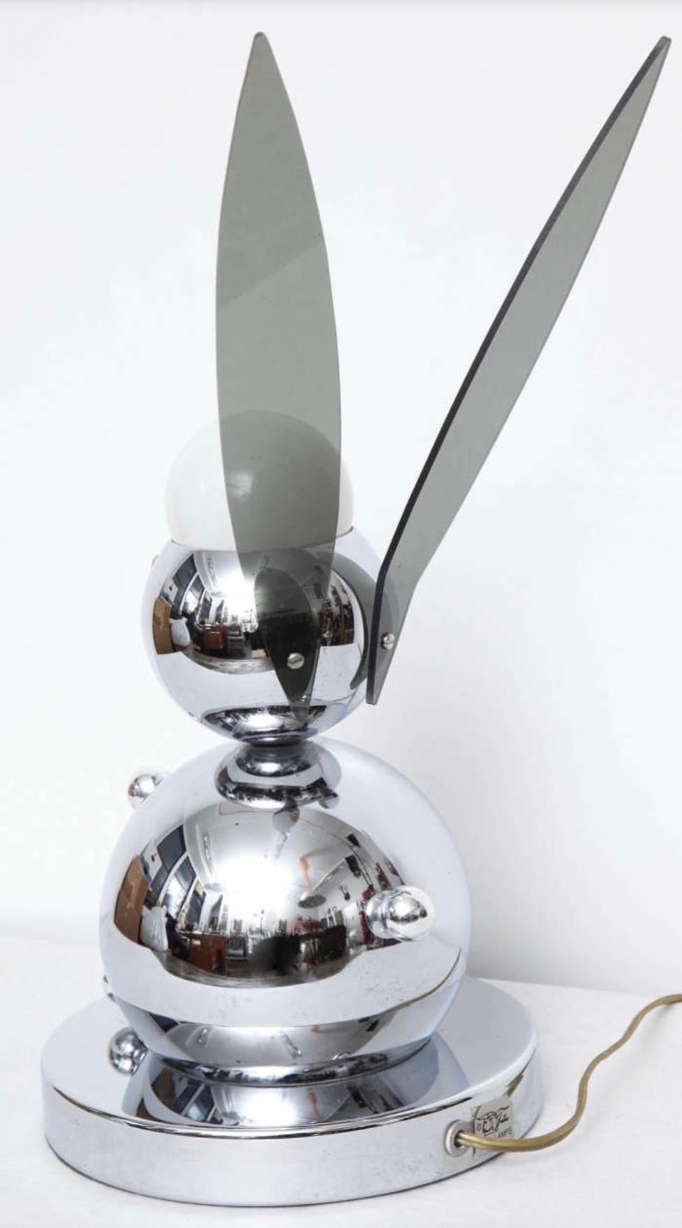 Mid-Century Modern 1970’s Torinio Rabbit Table Lamp For Sale