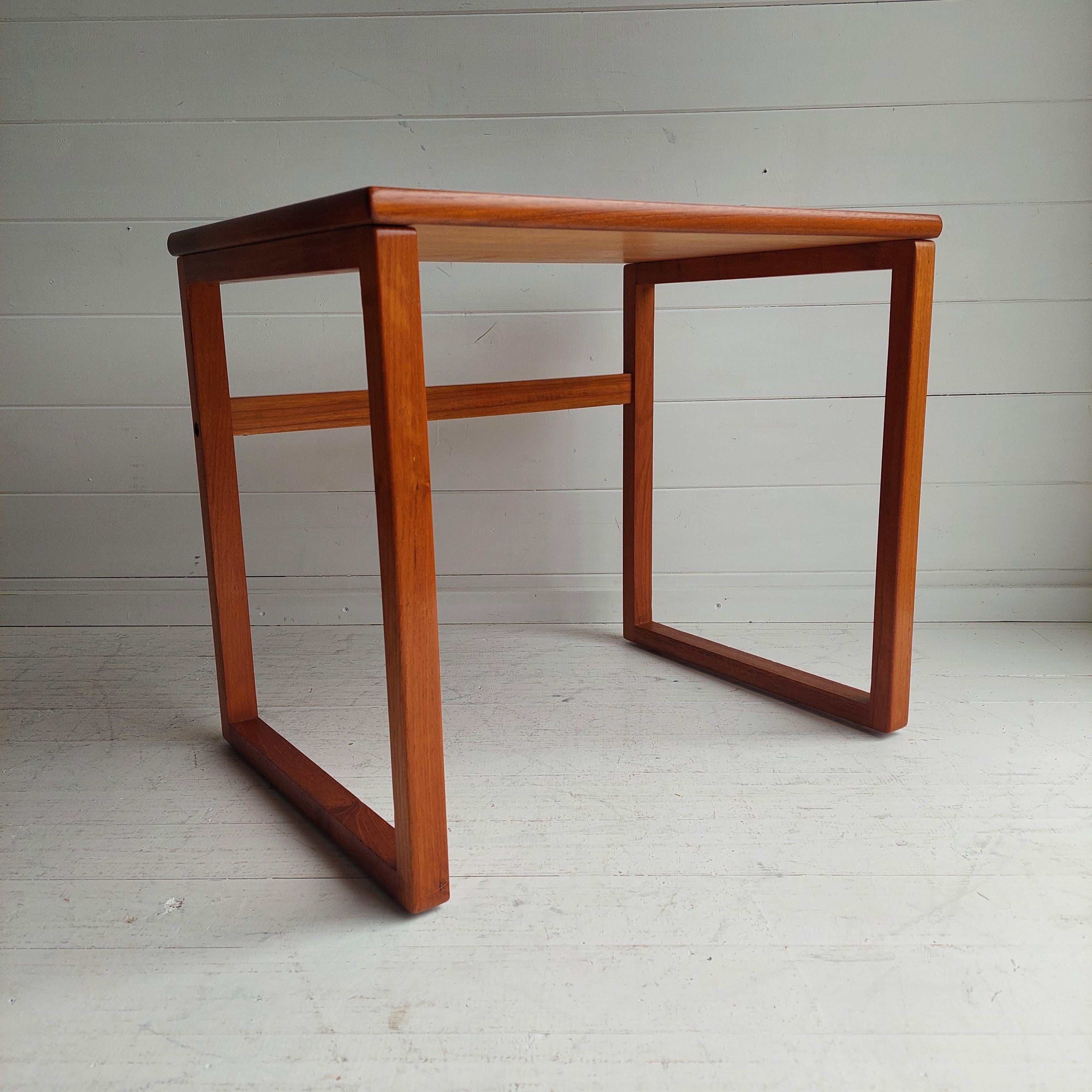 20th Century Midcentury 1970s Gplan Style Teak Side End Occasional Table
