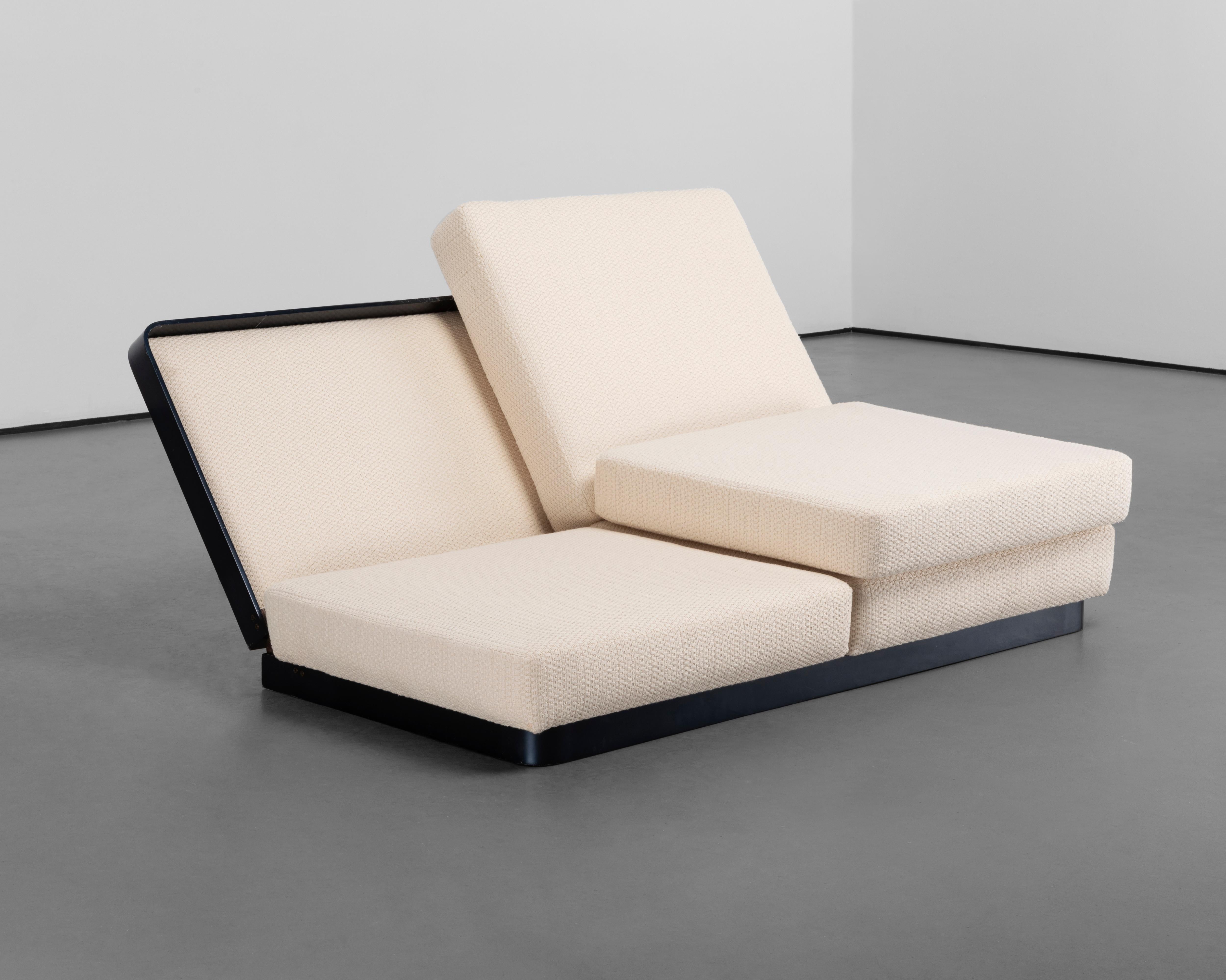 Aluminum Mid-Century 1972 Vintage Gabriella Crespi Sofa For Sale