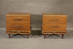 Mid-Century 2 Drawer Nightstands