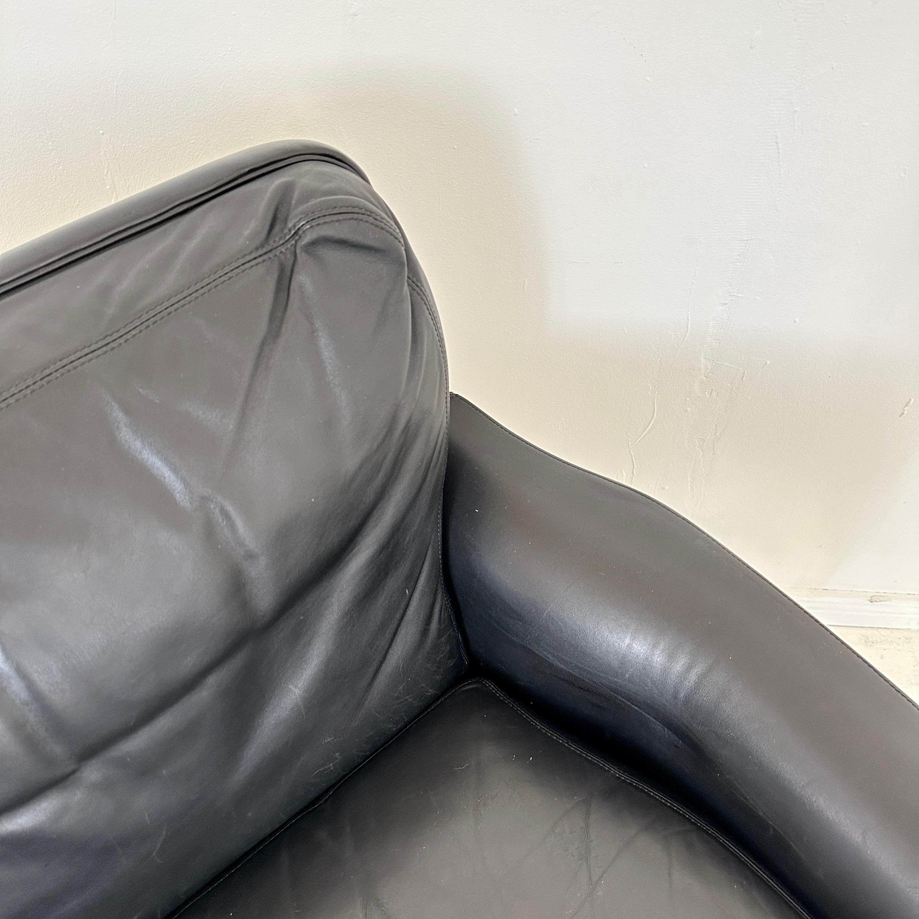 Mid Century 2-Seater Leather Sofa by Hans Olsen, Denmark, 1960s 4