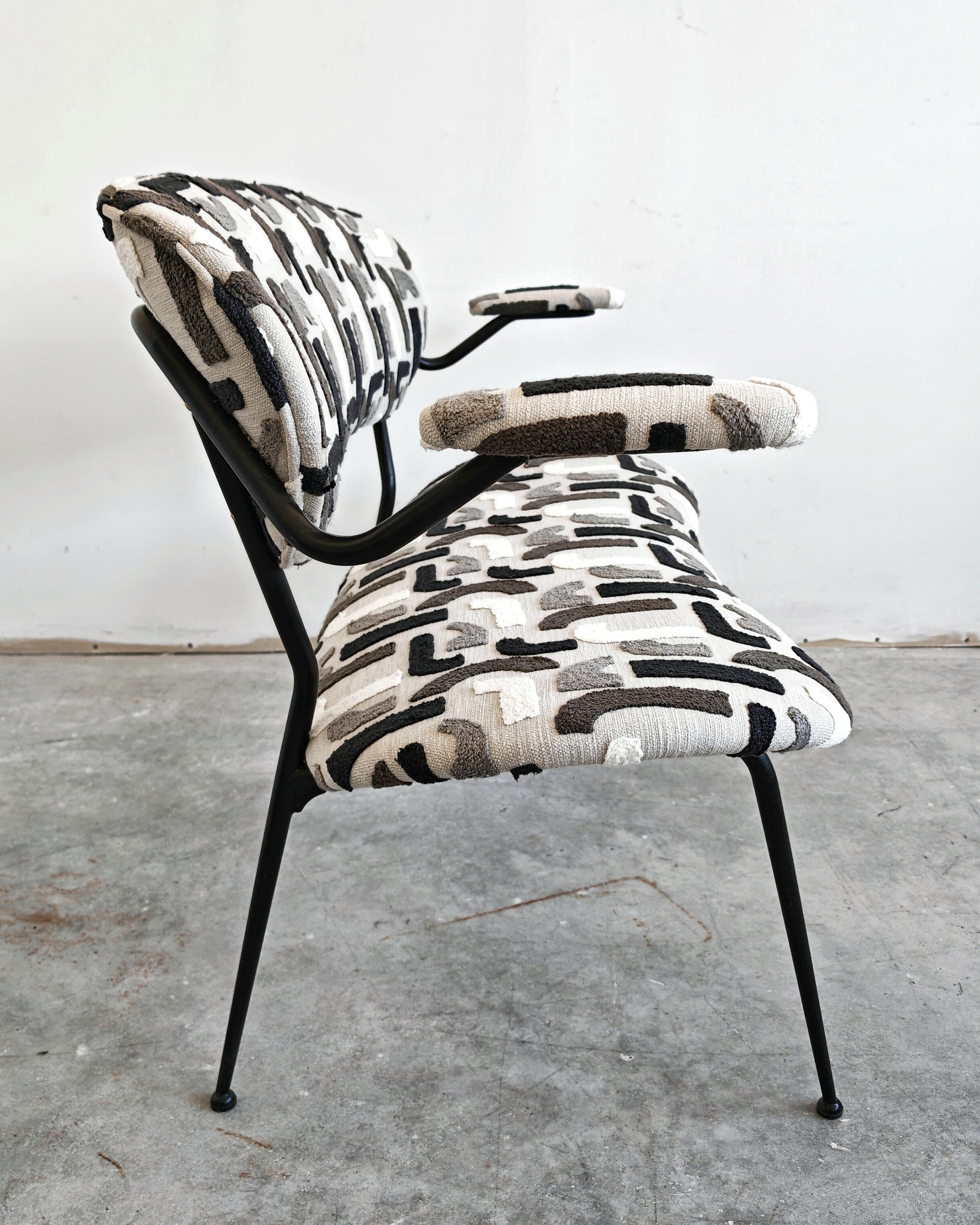 Acier Canapé 2 places conçu par Gastone Rinaldi pour RIMA, Italie 1954 en vente
