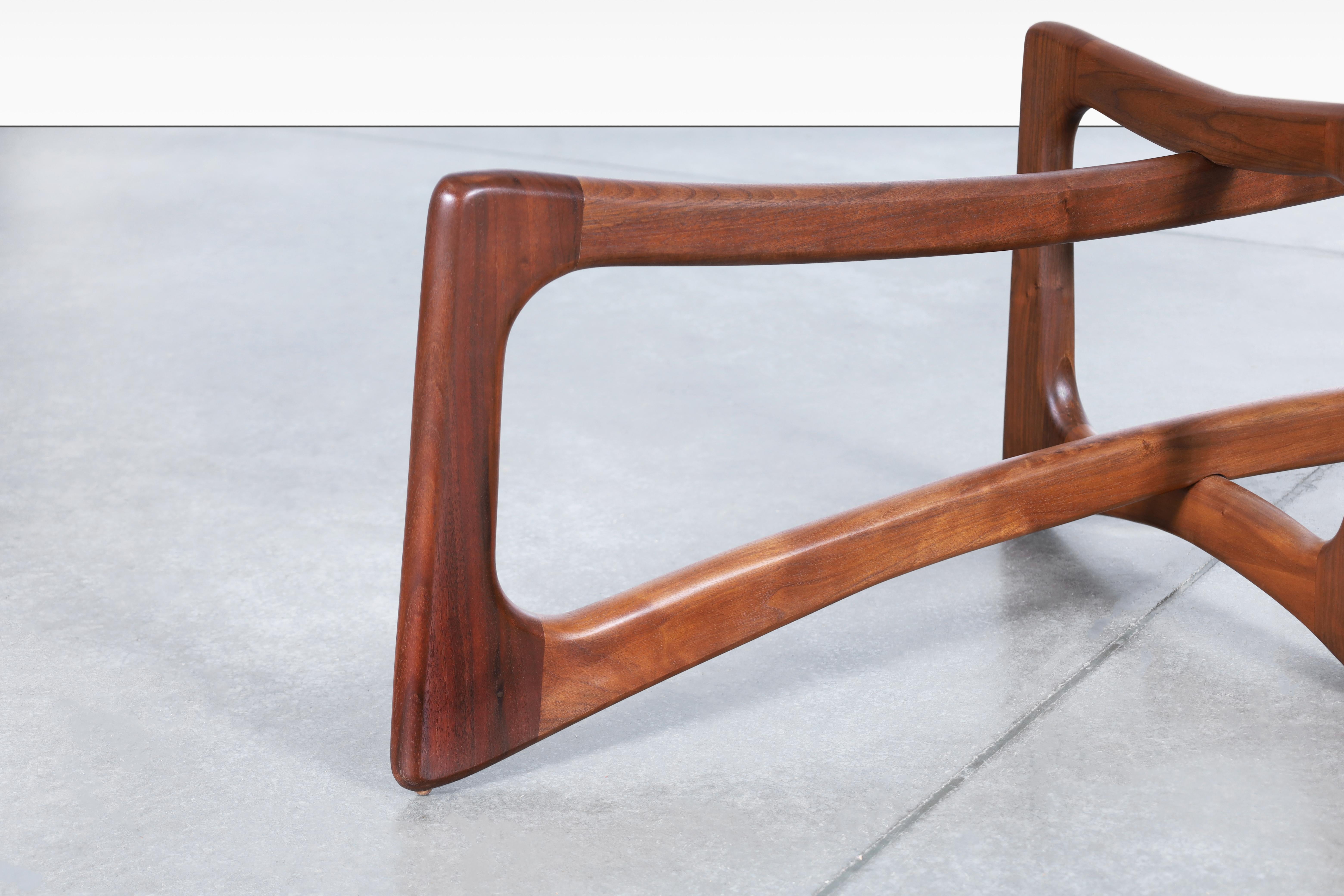 Mid-Century 2454-TGO Walnut Coffee Table by Adrian Pearsall for Craft Associates 1