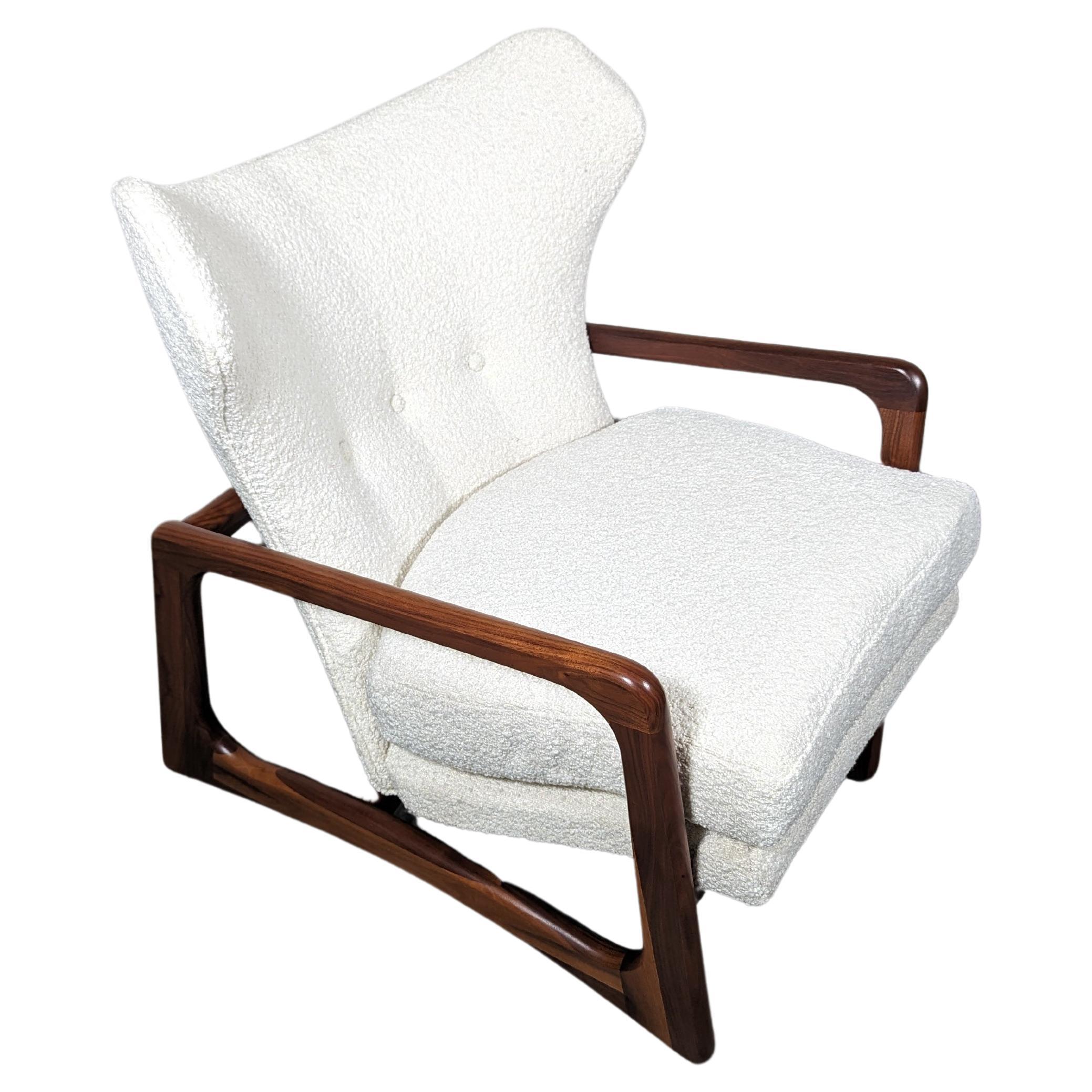 Step back in time with this stunning example of Mid Century Modern design - an authentic Model 2466-C Lounge Chair, conceived by the celebrated designer Adrian Pearsall. Known for his avant-garde approach and bold interpretations of modern