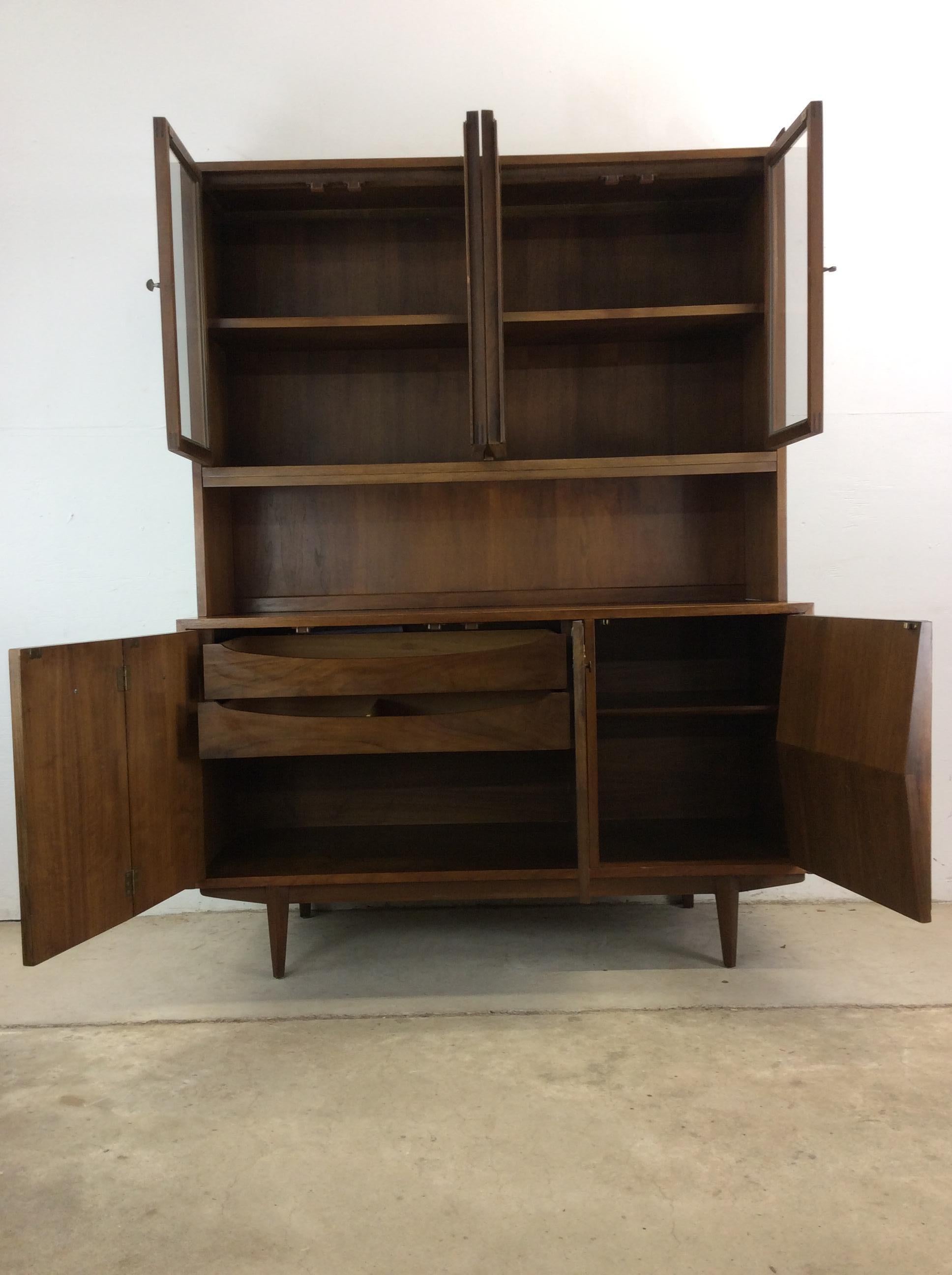 Vaisselier 2 pièces du milieu du siècle par Albert Parvin pour American of Martinsville en vente 8