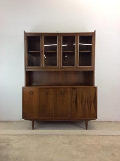 Mid Century 2pc China Cabinet by Albert Parvin for American of Martinsville