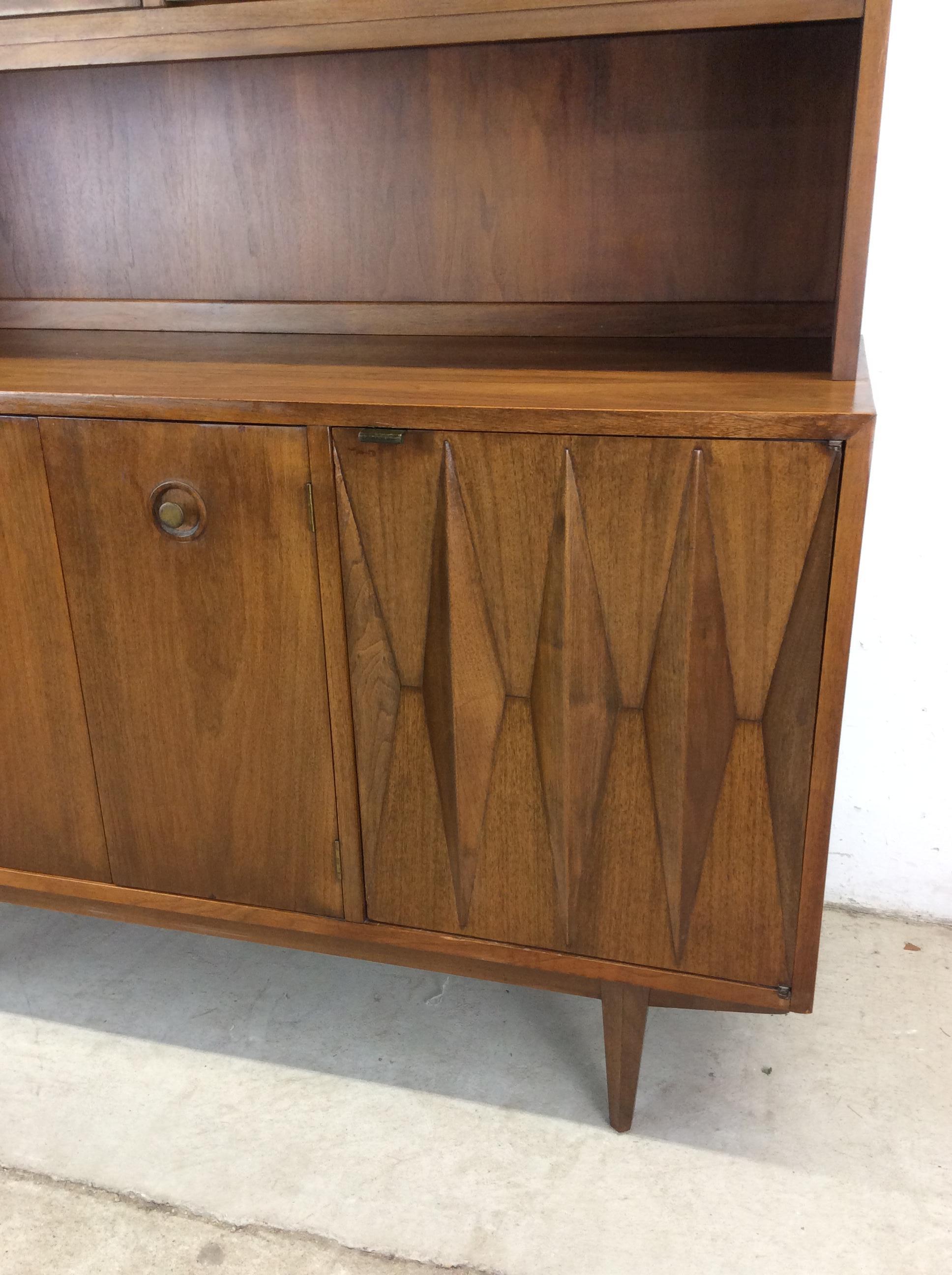 Verre Vaisselier 2 pièces du milieu du siècle par Albert Parvin pour American of Martinsville en vente