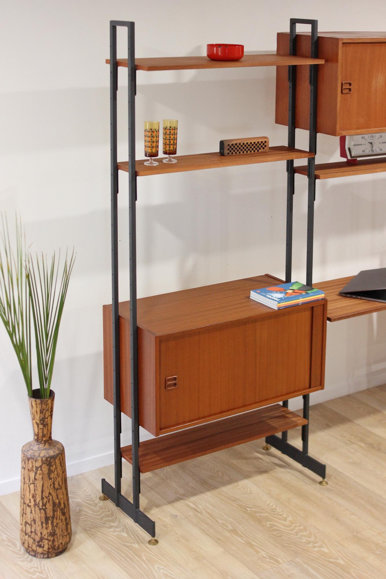 Mid Century 3-Bay Freestand Wall Units 13