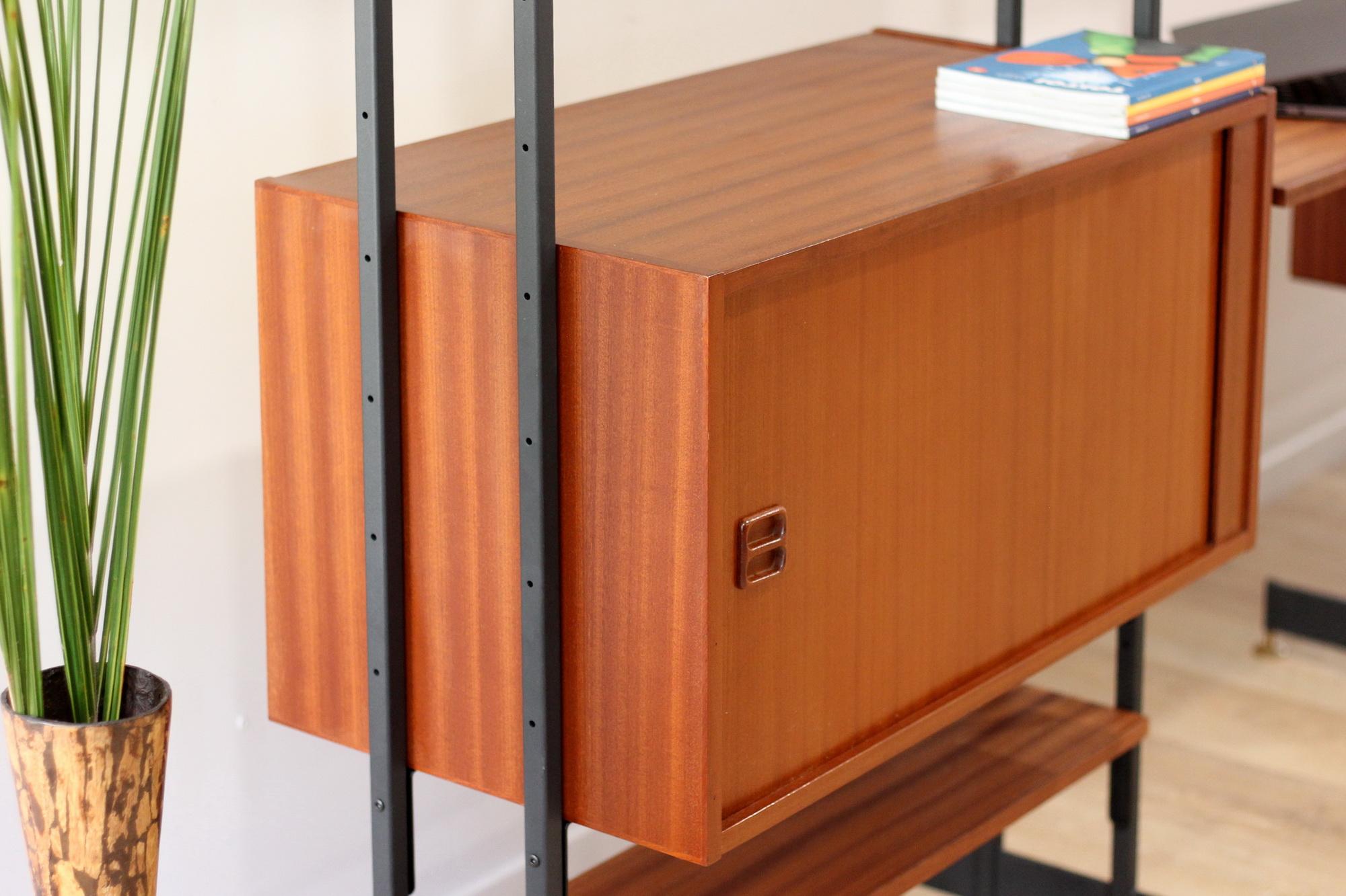 Mid Century 3-Bay Freestand Wall Units 1