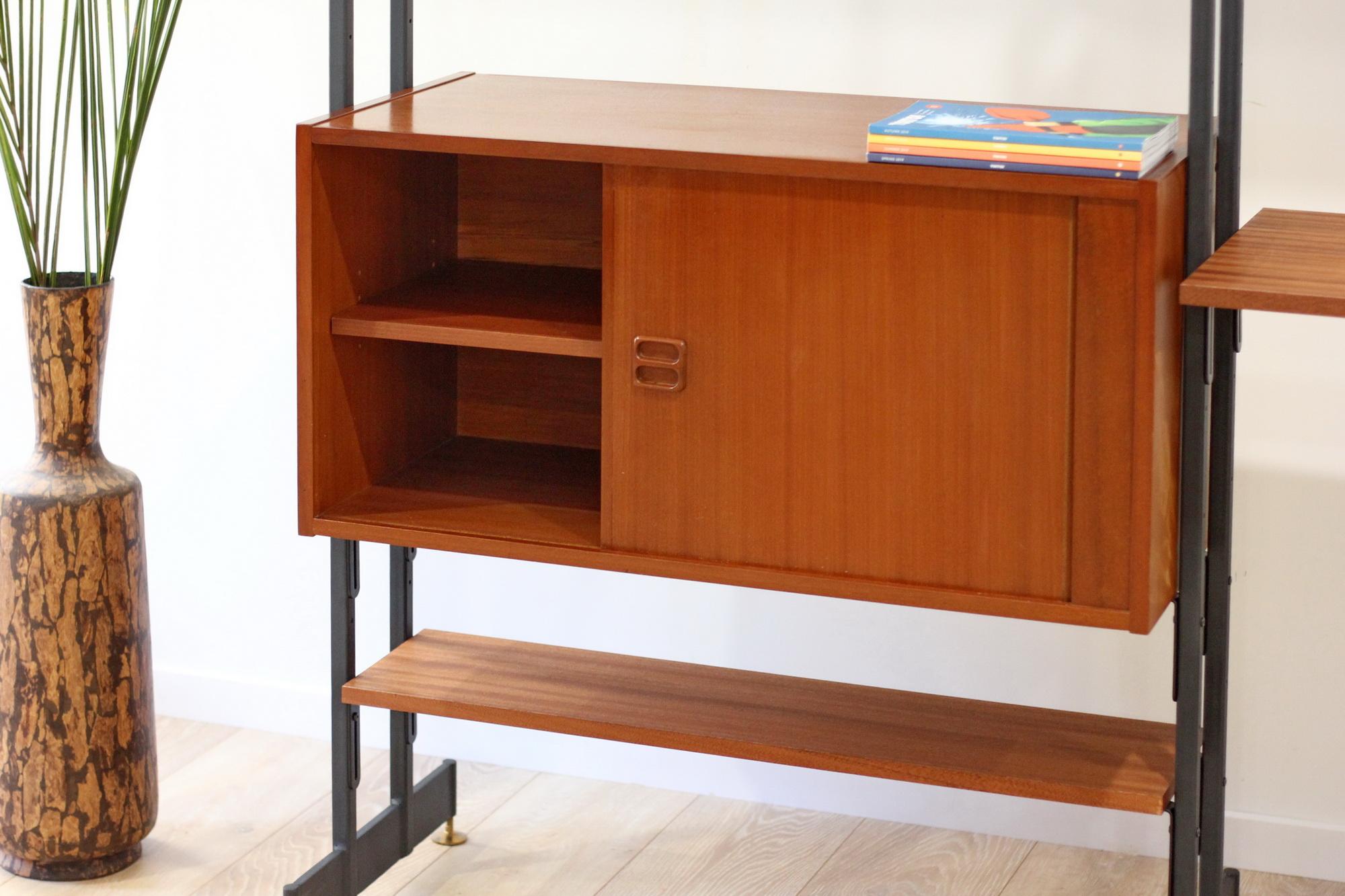Mid Century 3-Bay Freestand Wall Units 2