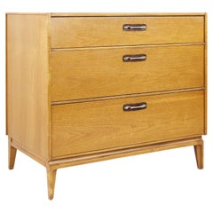 Mid Century Walnut 3 Drawer Dresser