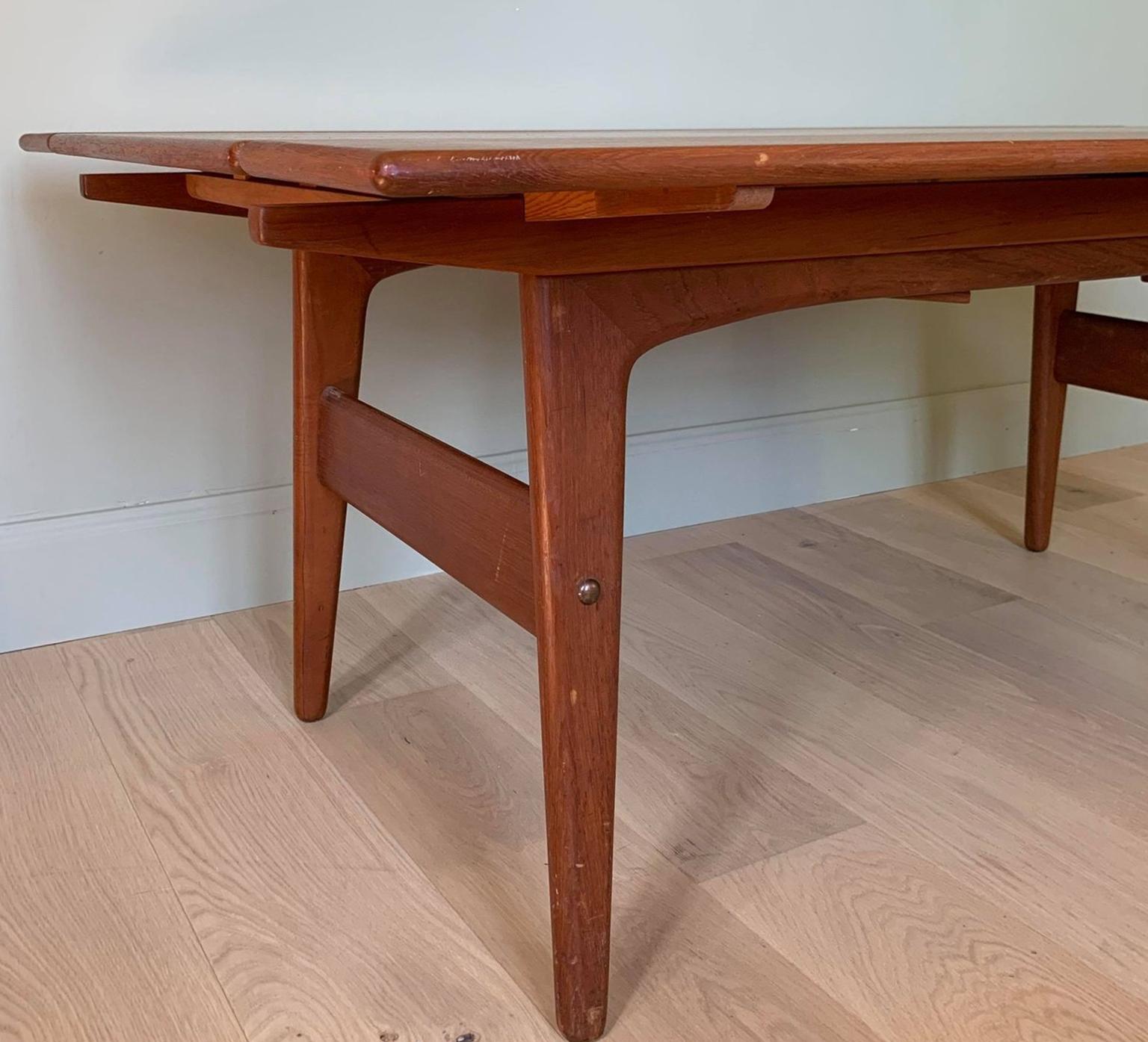 Mid-Century 3 Fonctions Table/Console/Coffee Table by Kai Kristiansen, Denmark For Sale 4