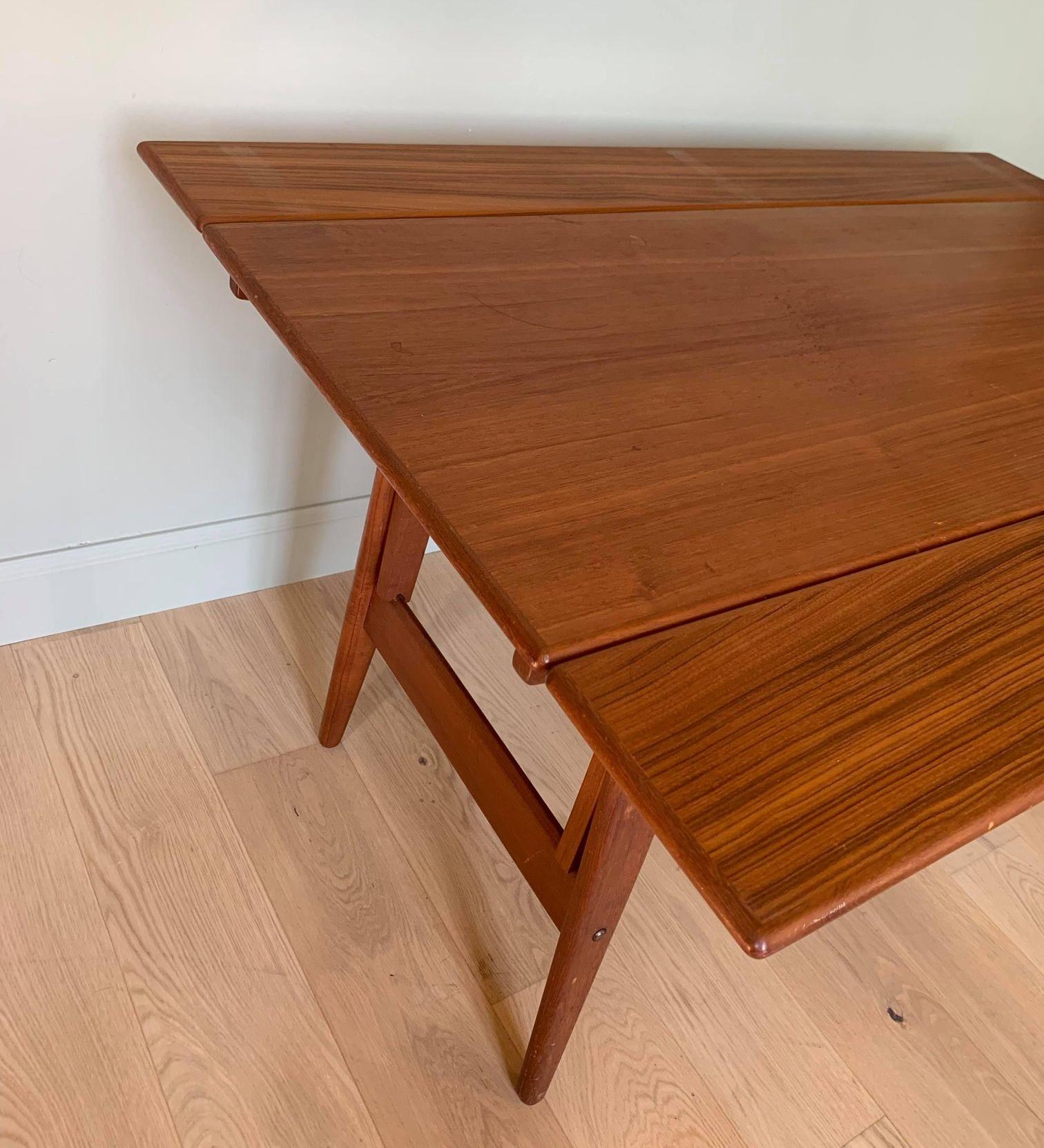 Mid-Century 3 Fonctions Table/Console/Coffee Table by Kai Kristiansen, Denmark For Sale 7