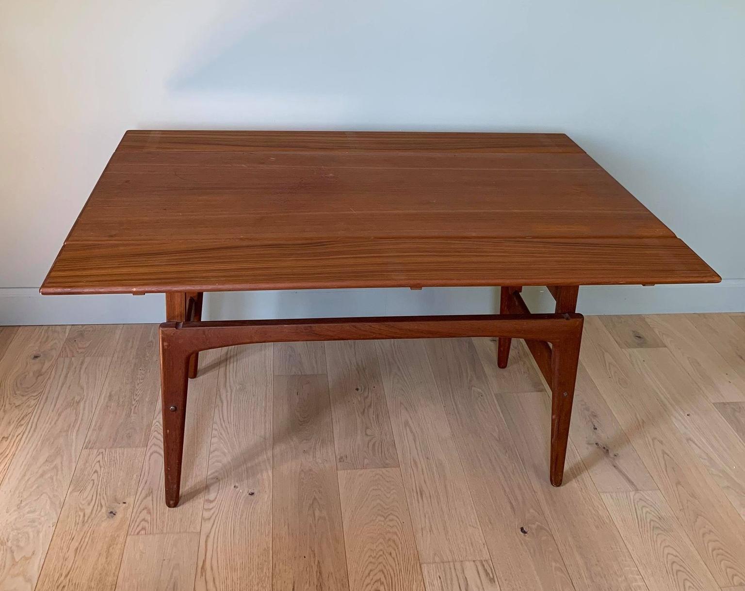 Danish Mid-Century 3 Fonctions Table/Console/Coffee Table by Kai Kristiansen, Denmark For Sale
