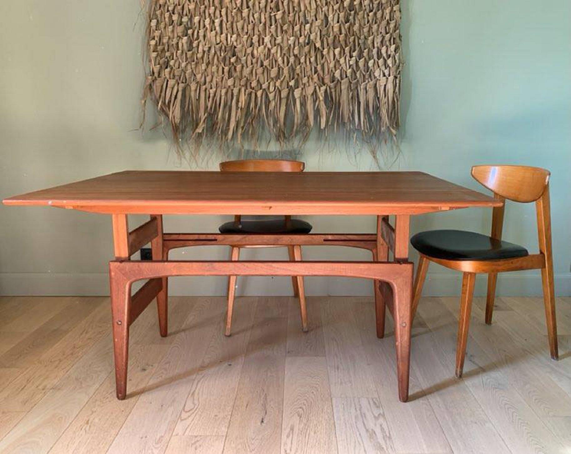 Mid-20th Century Mid-Century 3 Fonctions Table/Console/Coffee Table by Kai Kristiansen, Denmark For Sale