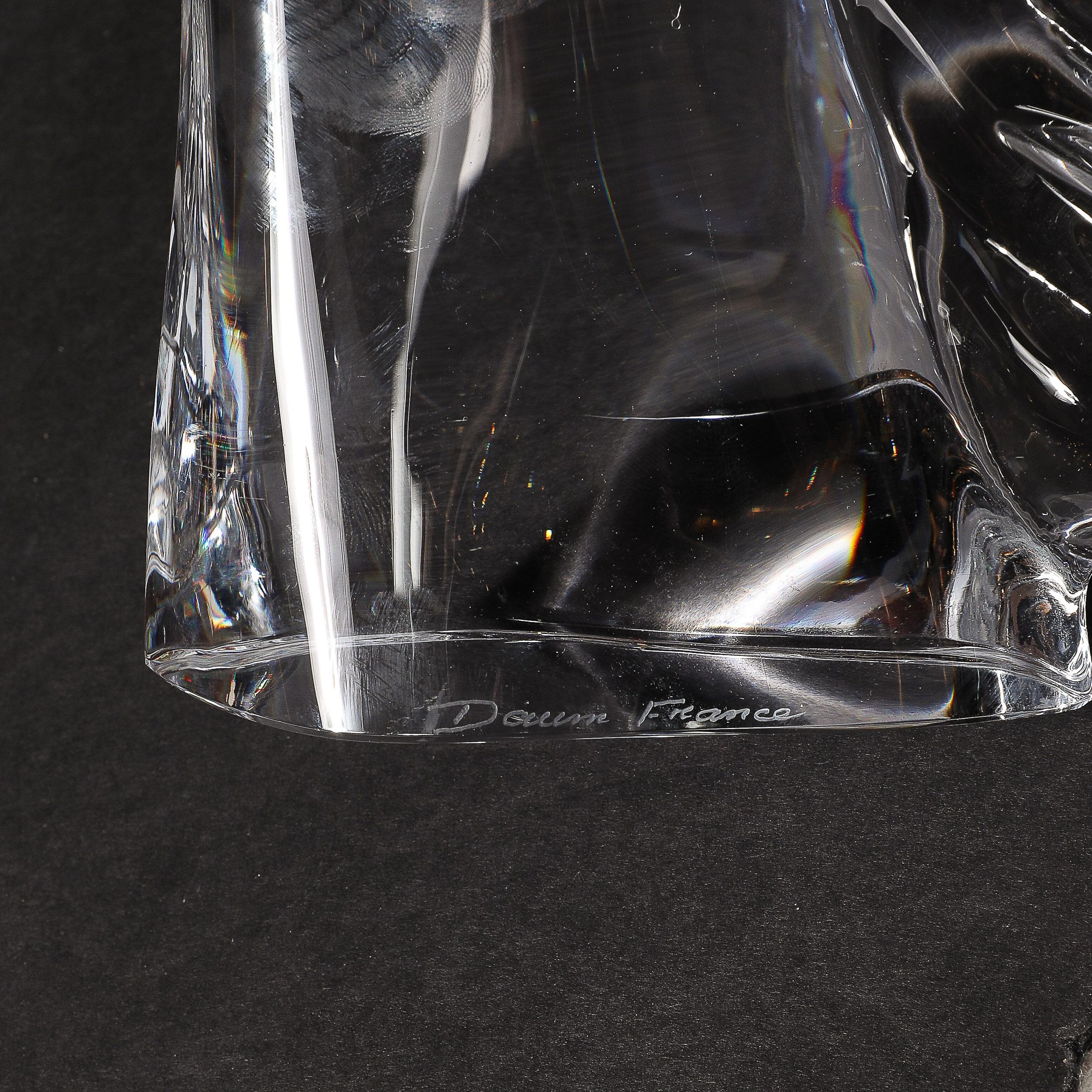 Mid-Century 3 Horse Grand Prix Glass Sculpture on Aluminum Base #165/200 by Daum 12