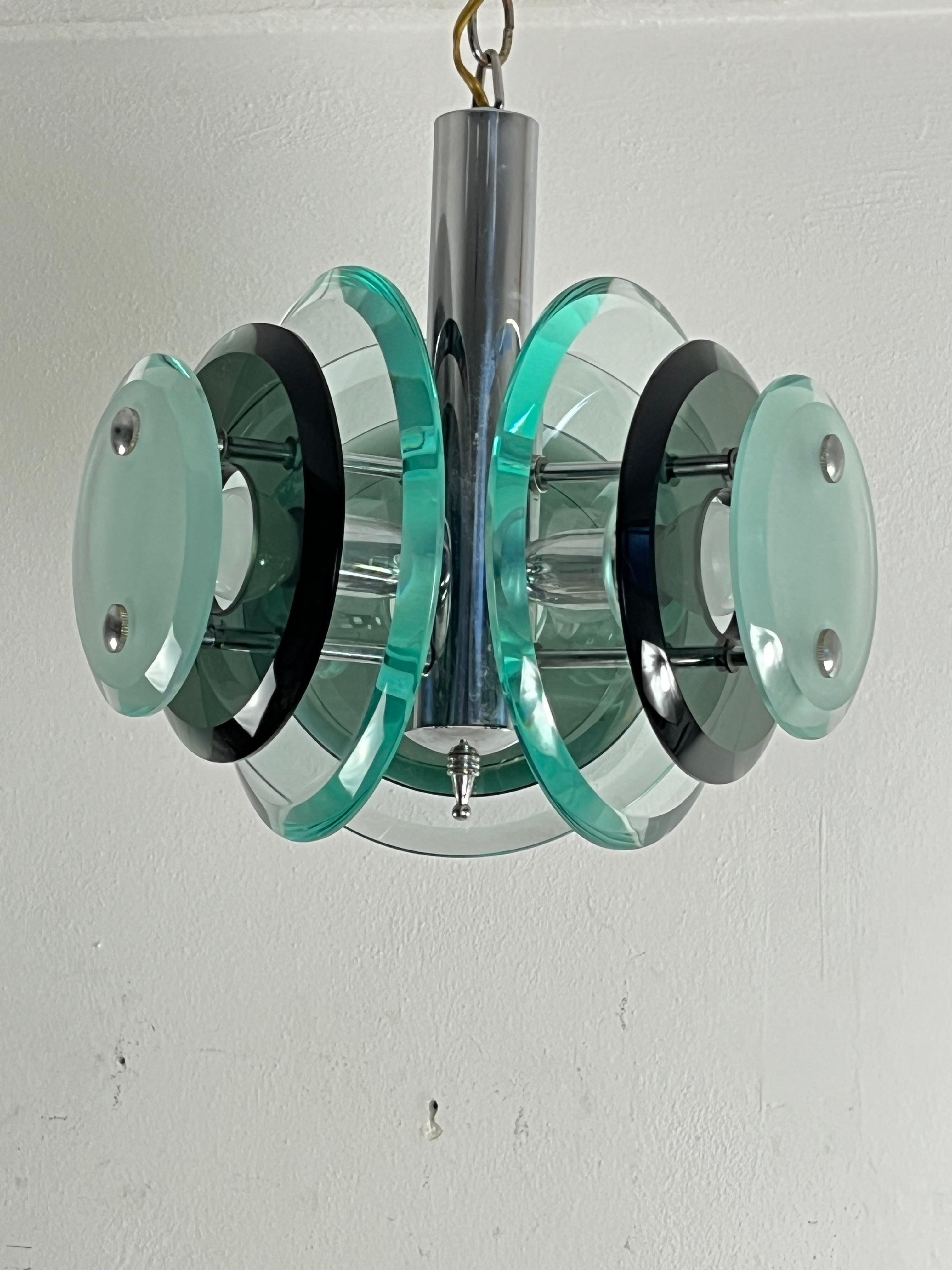Lustre à 3 lumières du milieu du siècle, modèle 