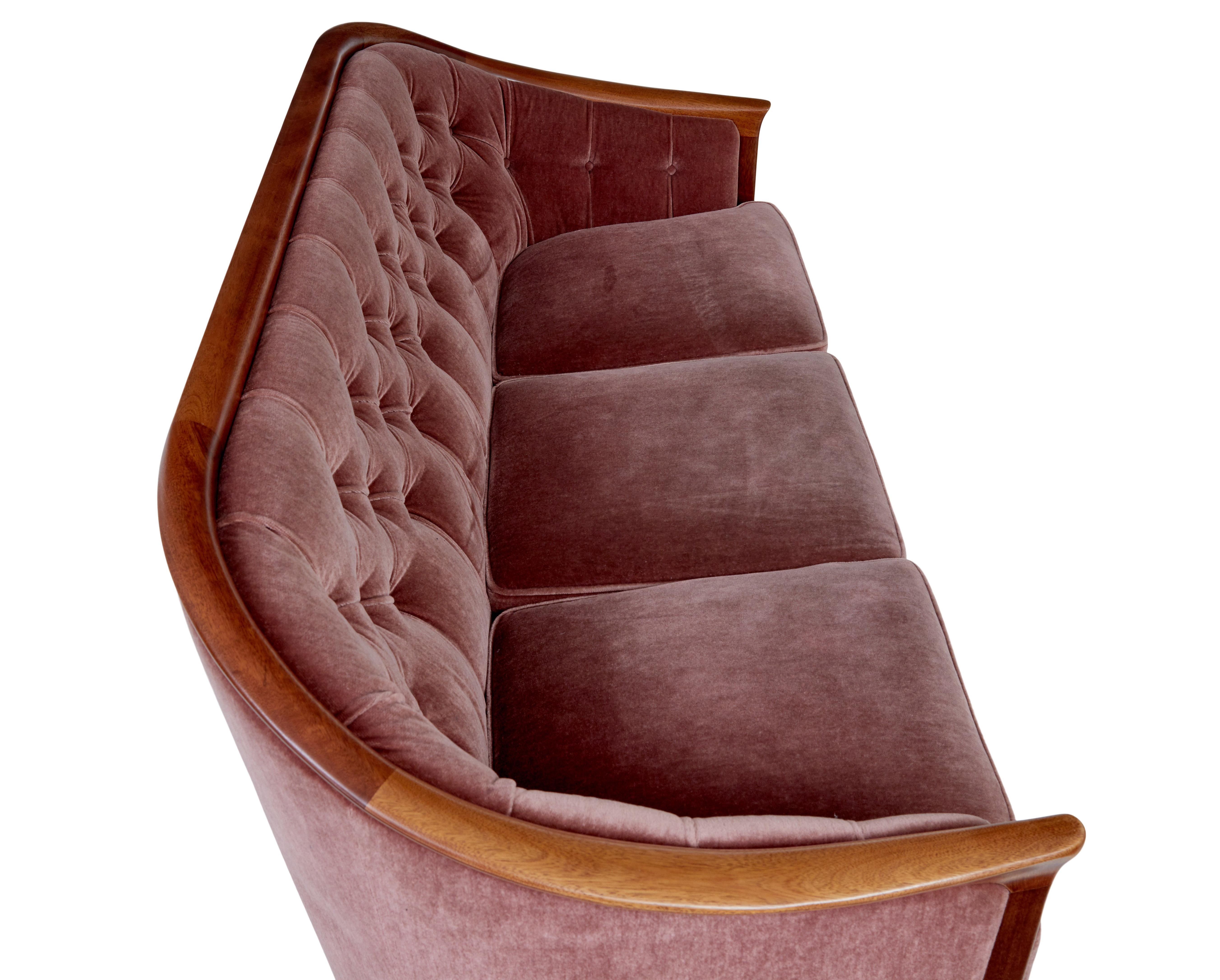Mid century 3 piece suite by Broderna Andersson In Good Condition In Debenham, Suffolk